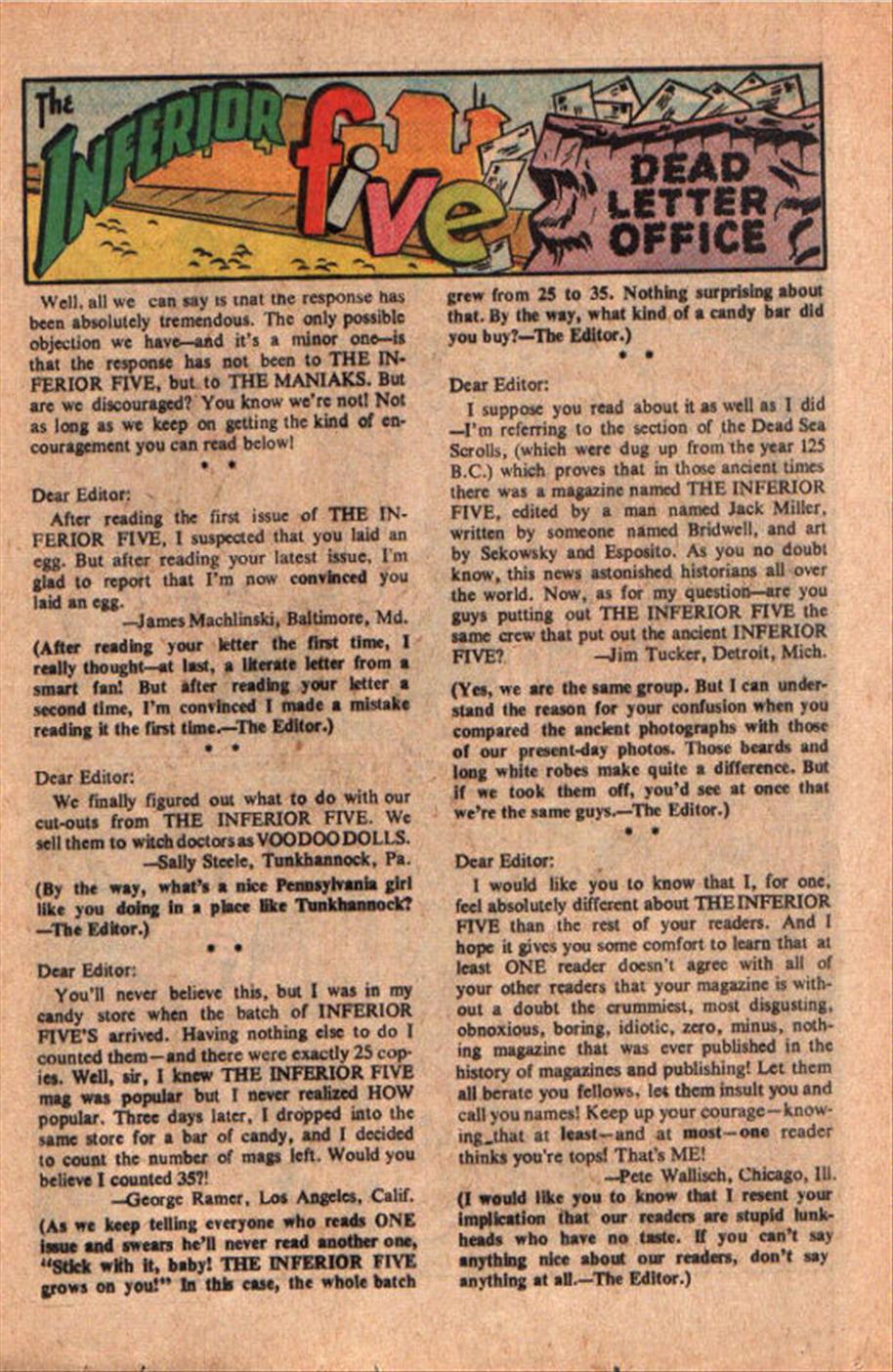 Read online The Inferior Five comic -  Issue #3 - 13