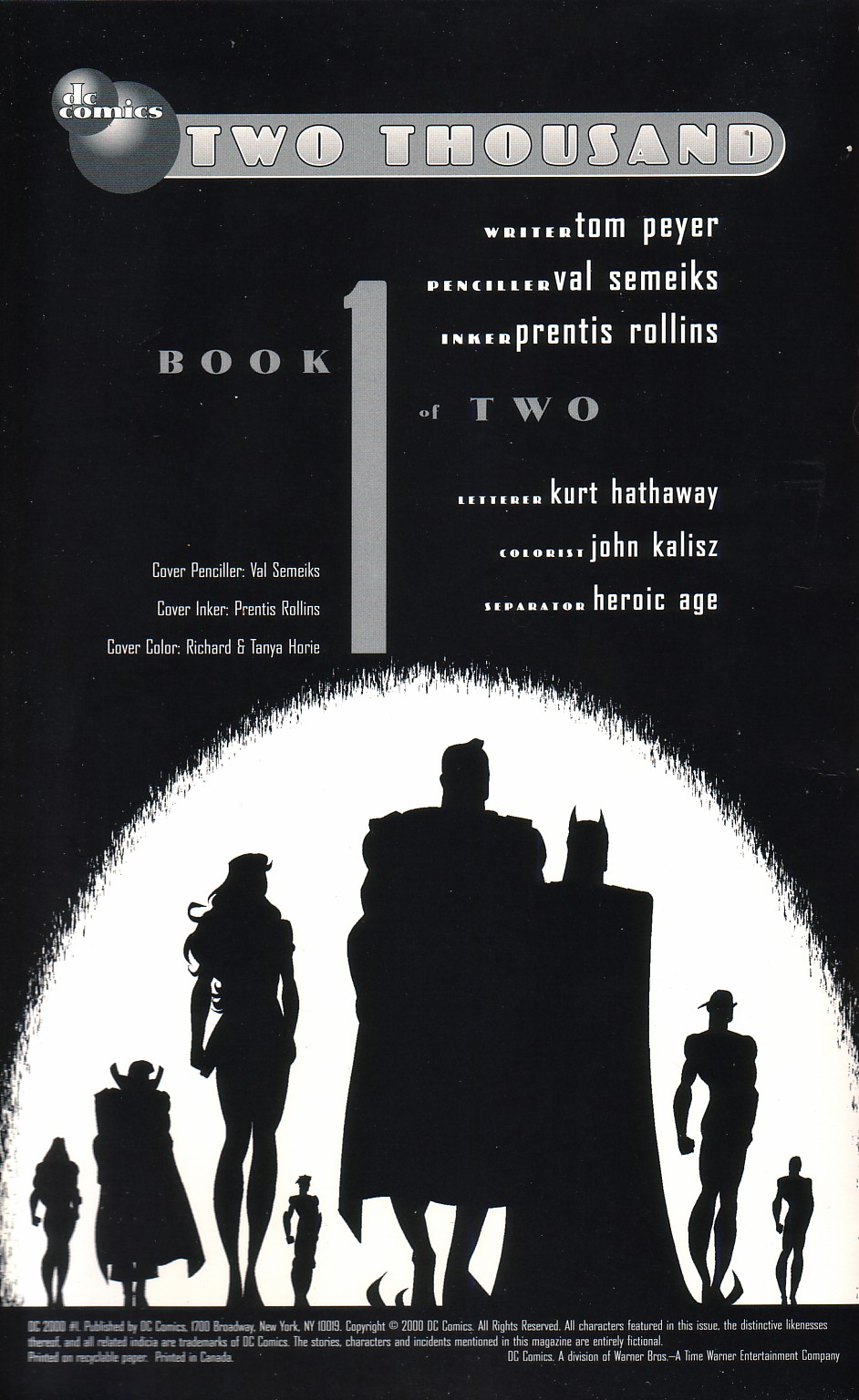 Read online DC 2000 comic -  Issue #1 - 2