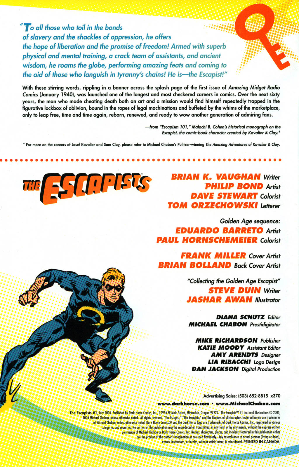 Read online The Escapists comic -  Issue #1 - 2