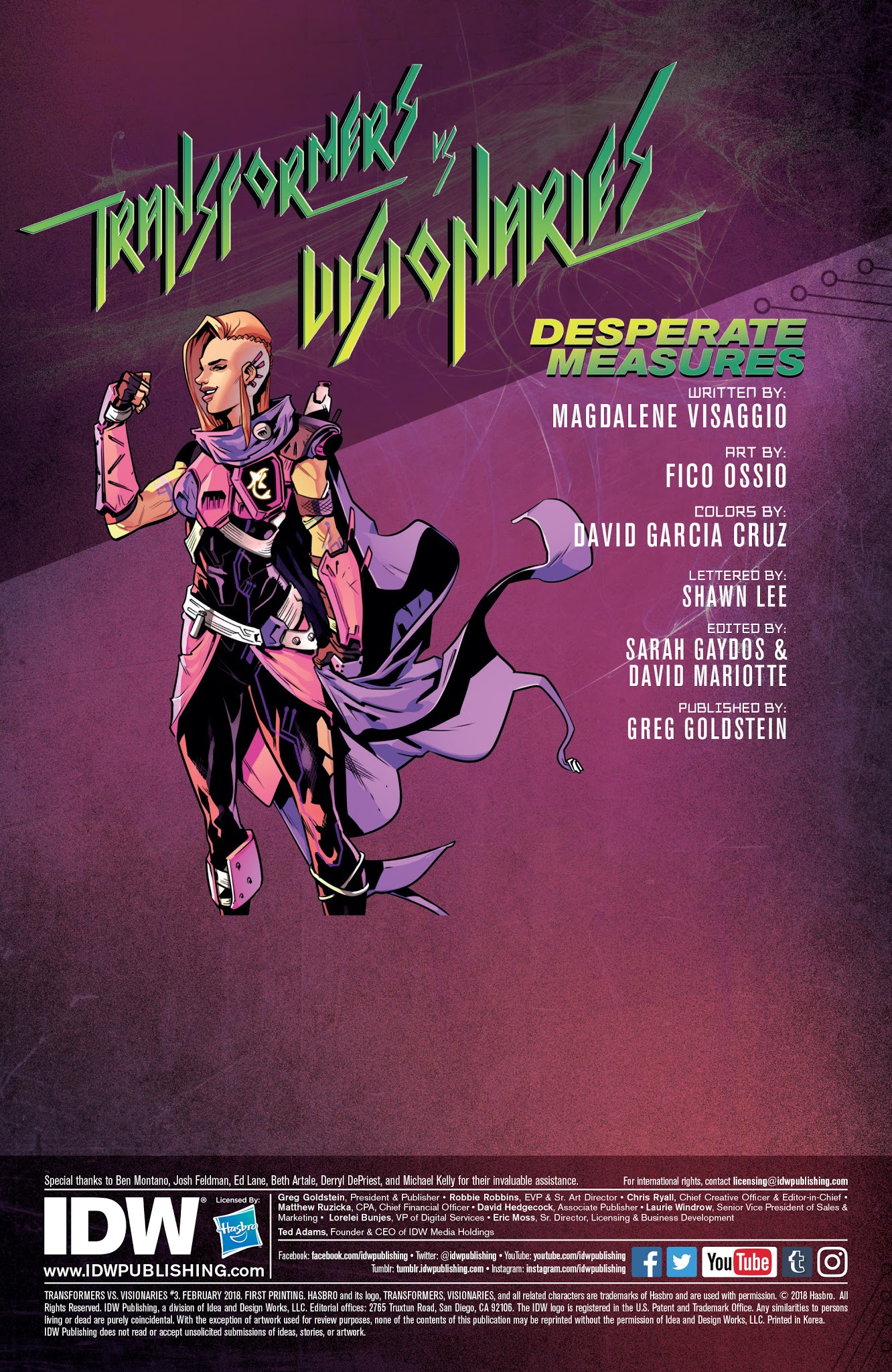 Read online Transformers vs. Visionaries comic -  Issue #3 - 2