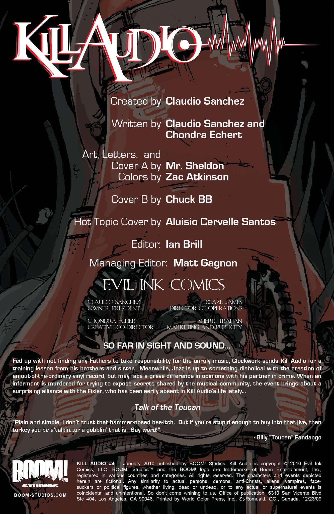 Read online Kill Audio comic -  Issue #4 - 3