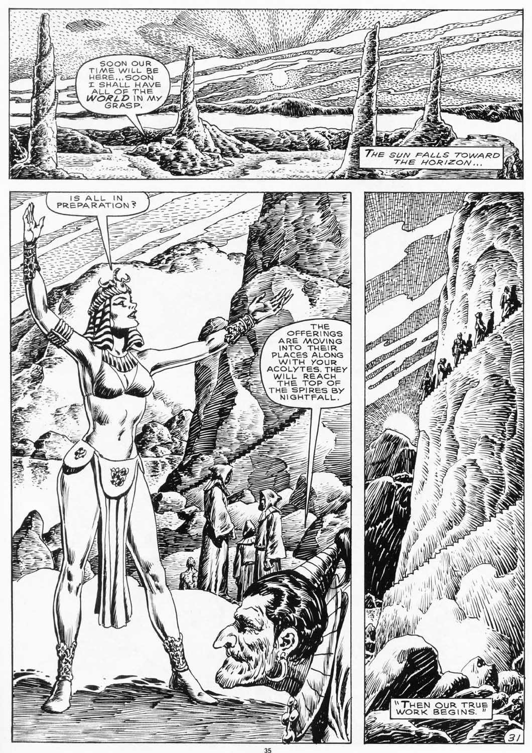 Read online The Savage Sword Of Conan comic -  Issue #152 - 37