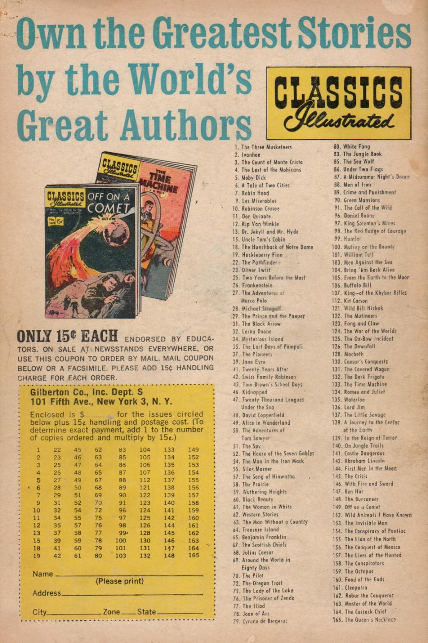 Read online Classics Illustrated comic -  Issue #32 - 52