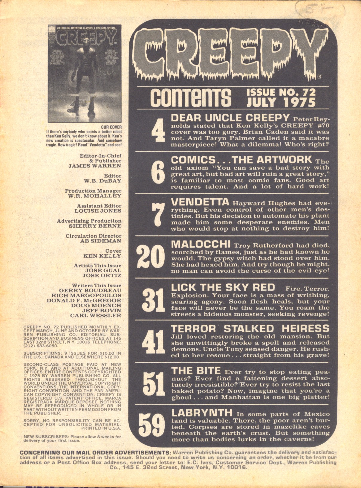 Read online Creepy (1964) comic -  Issue #72 - 3