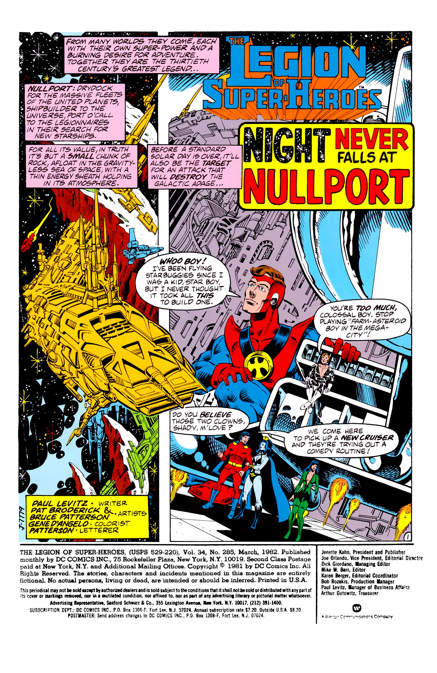 Read online Legion of Super-Heroes (1980) comic -  Issue #285 - 2