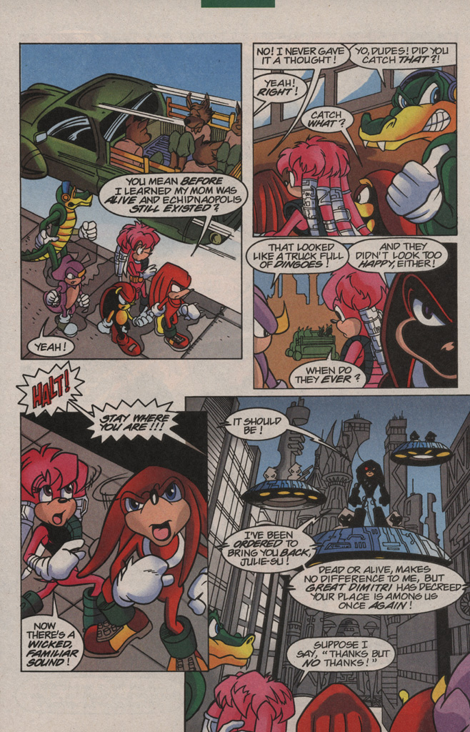 Read online Knuckles the Echidna comic -  Issue #23 - 24