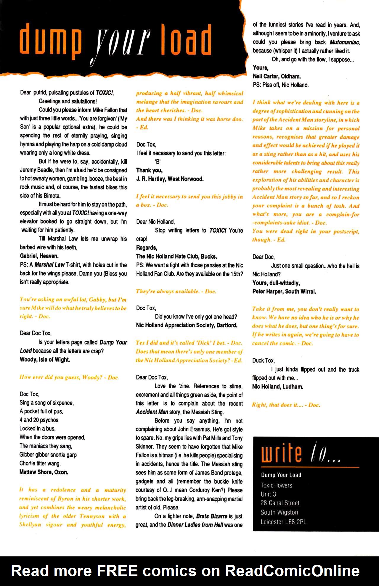 Read online Toxic! comic -  Issue #31 - 35