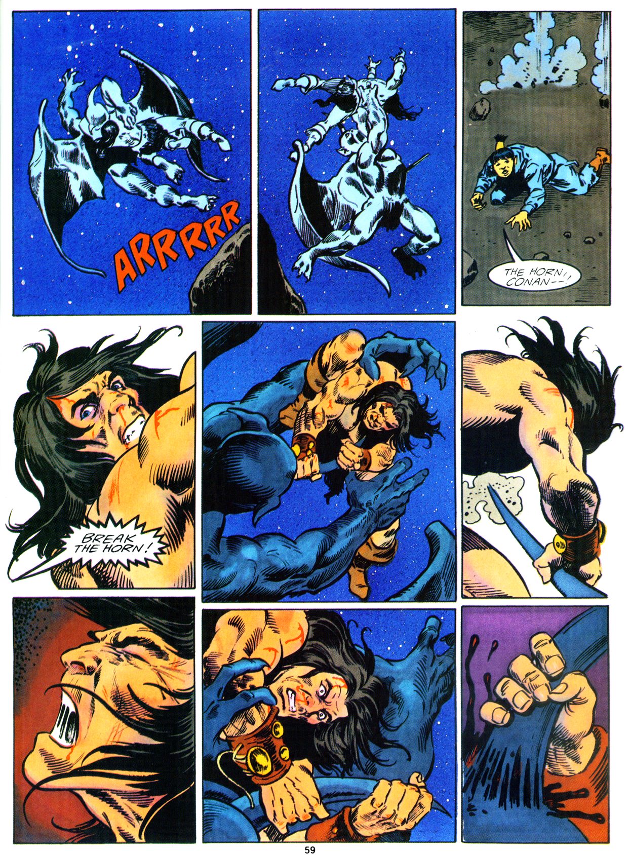 Read online Marvel Graphic Novel comic -  Issue #59 - Conan - The Horn of Azoth - 59
