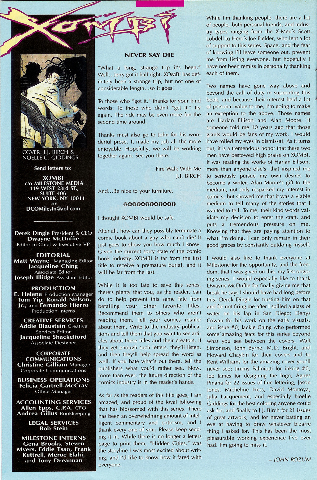 Read online Xombi (1994) comic -  Issue #21 - 33