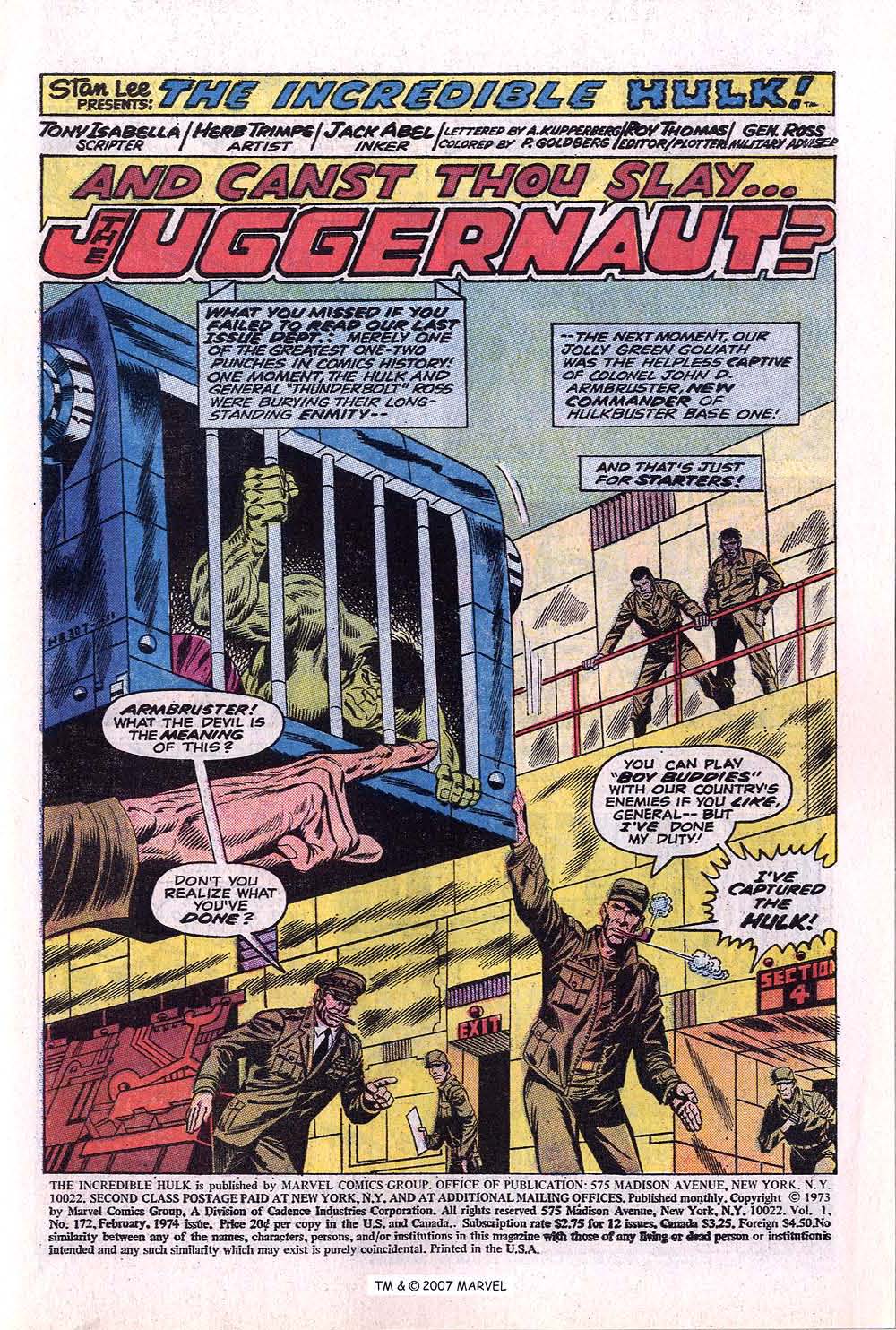 Read online The Incredible Hulk (1968) comic -  Issue #172 - 3