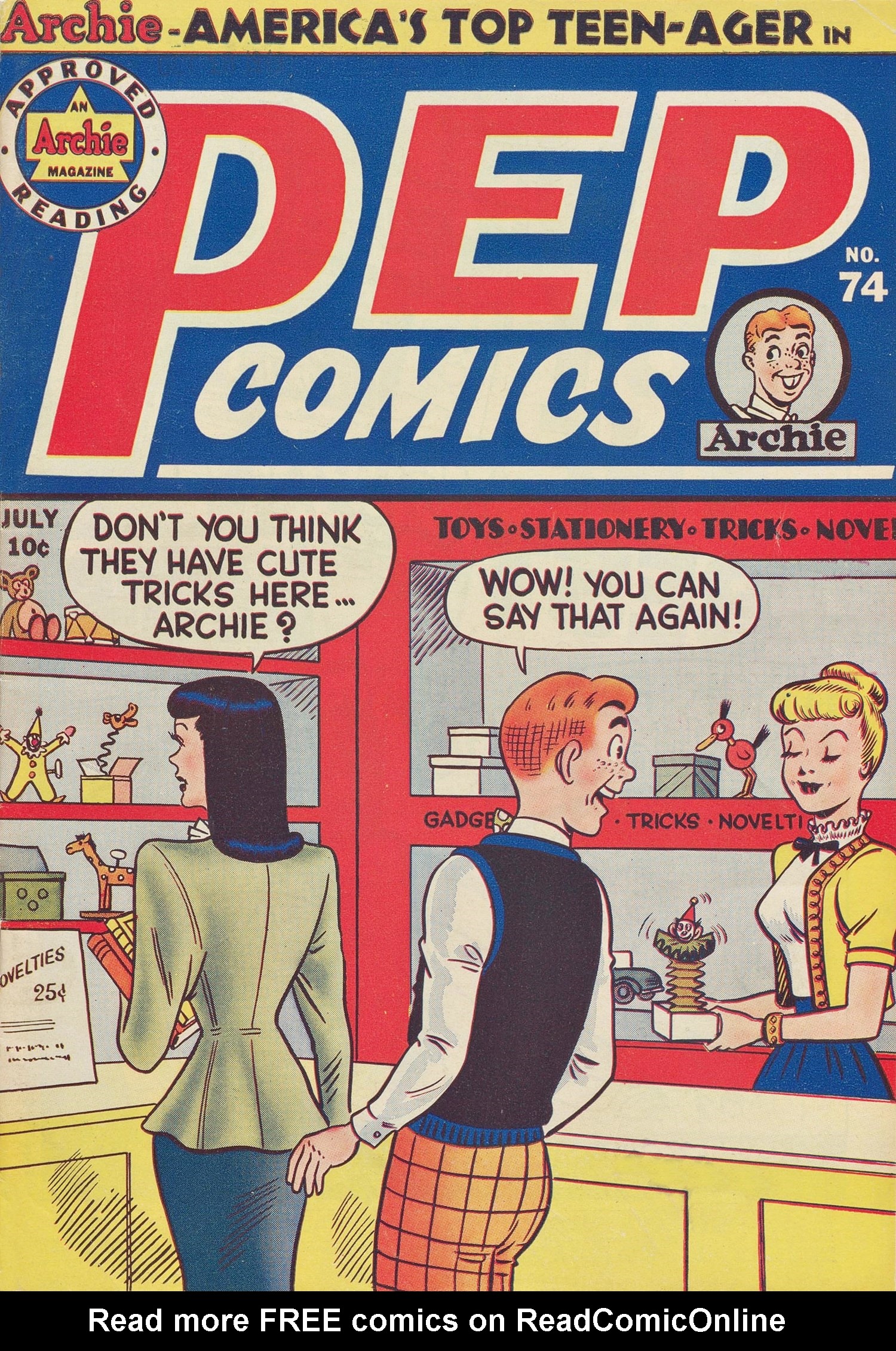 Read online Pep Comics comic -  Issue #74 - 1