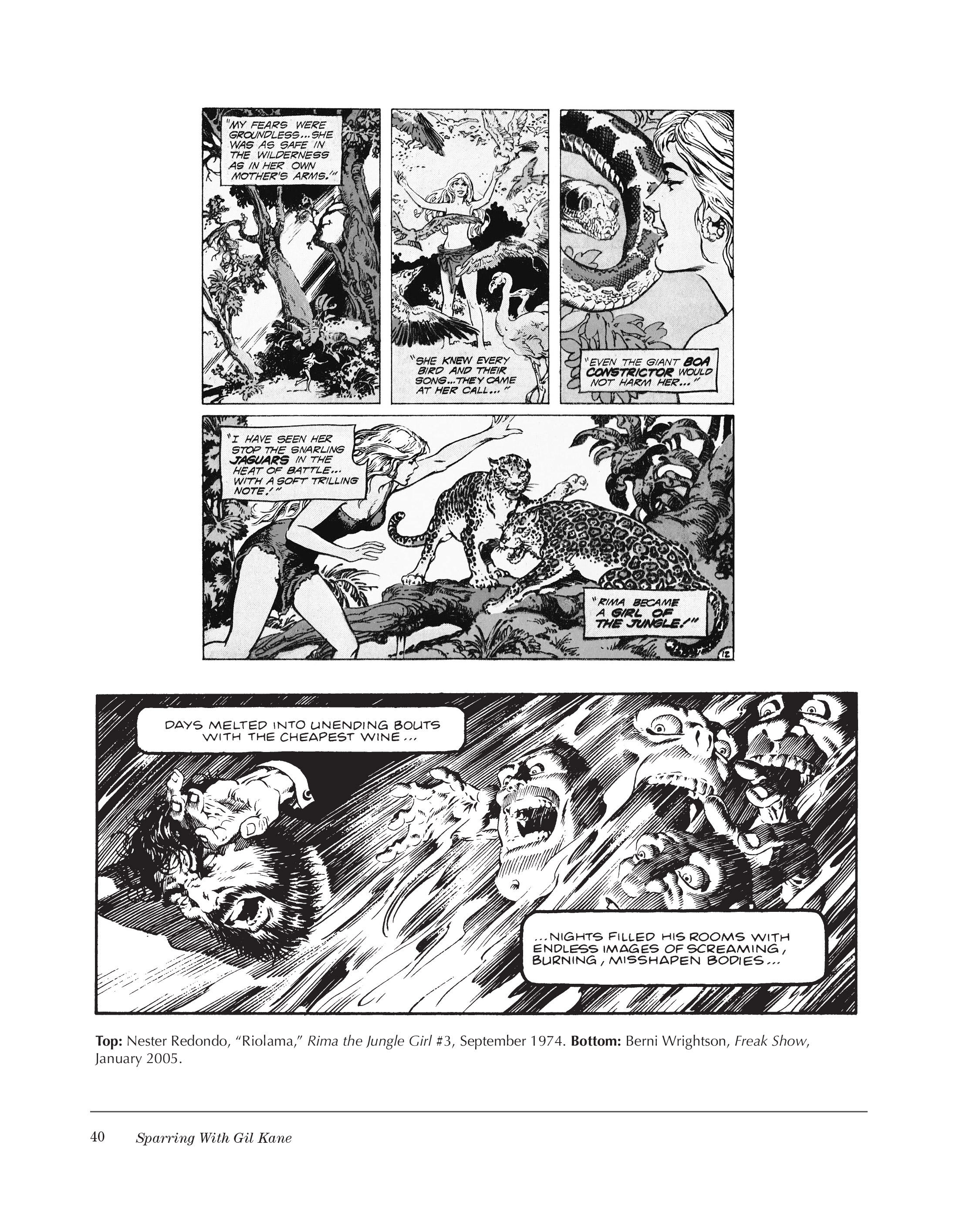 Read online Sparring With Gil Kane: Colloquies On Comic Art and Aesthetics comic -  Issue # TPB (Part 1) - 40