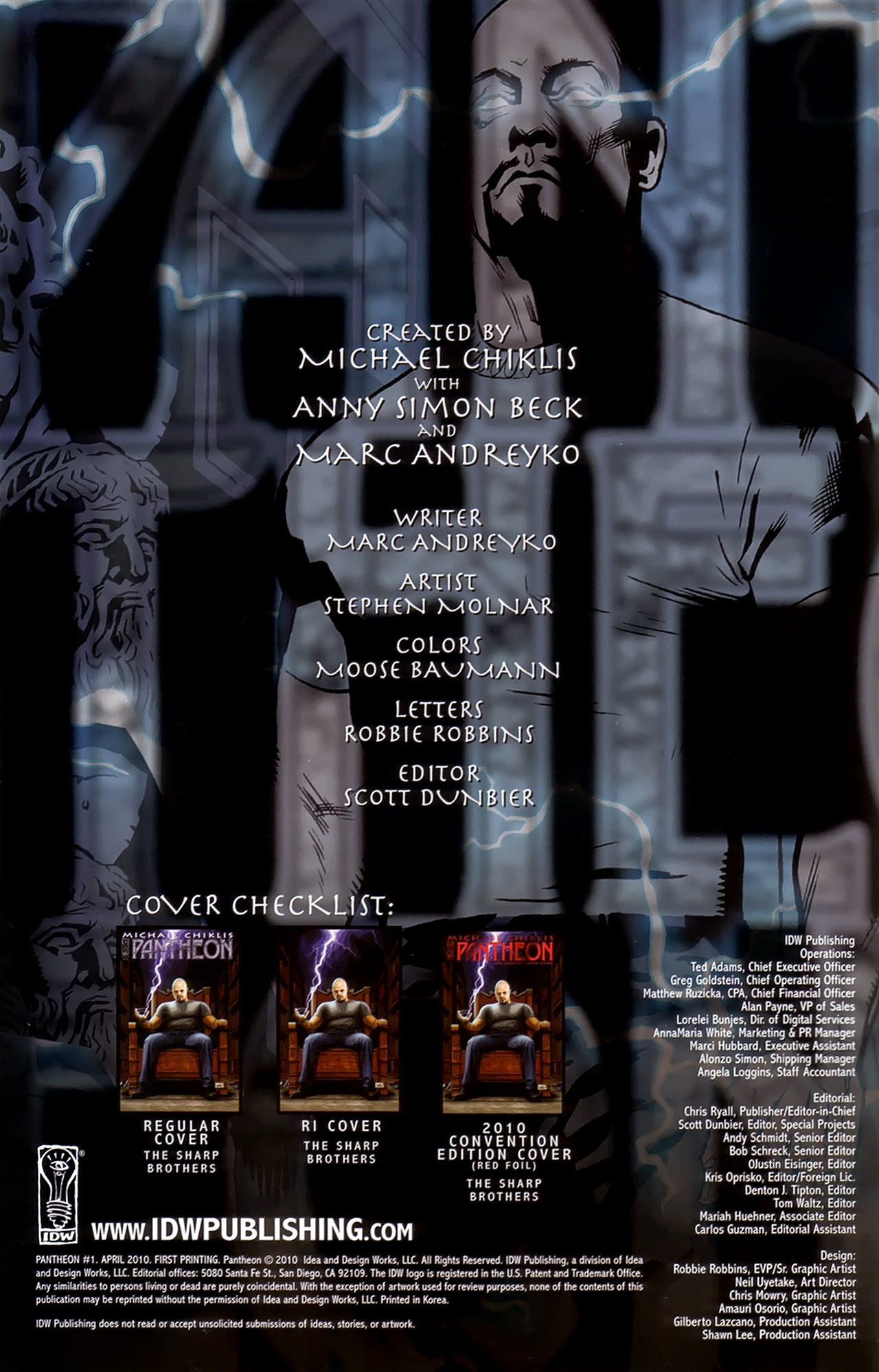 Read online Pantheon (2010) comic -  Issue #1 - 2