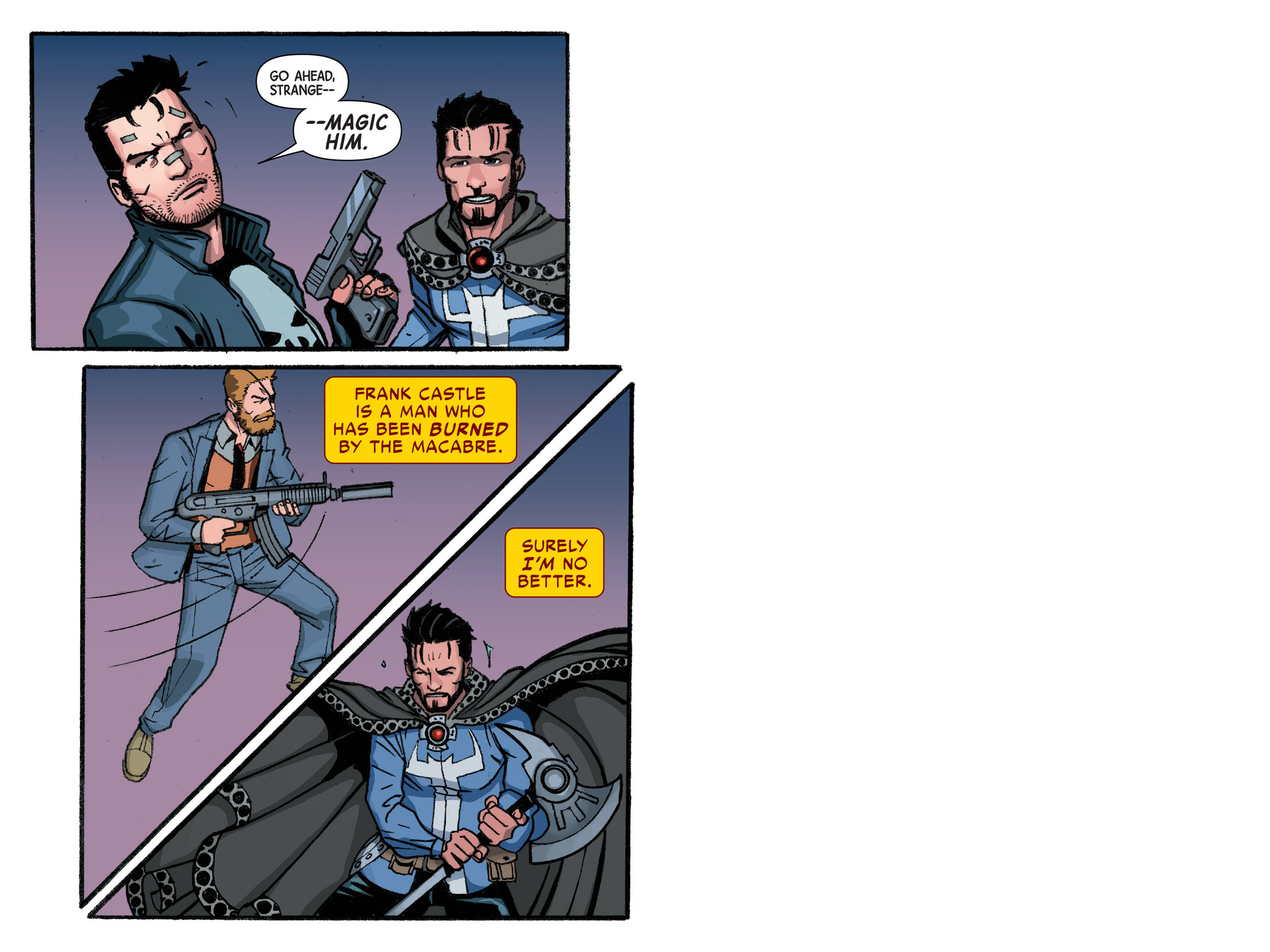 Read online Doctor Strange/Punisher: Magic Bullets Infinite Comic comic -  Issue #2 - 71