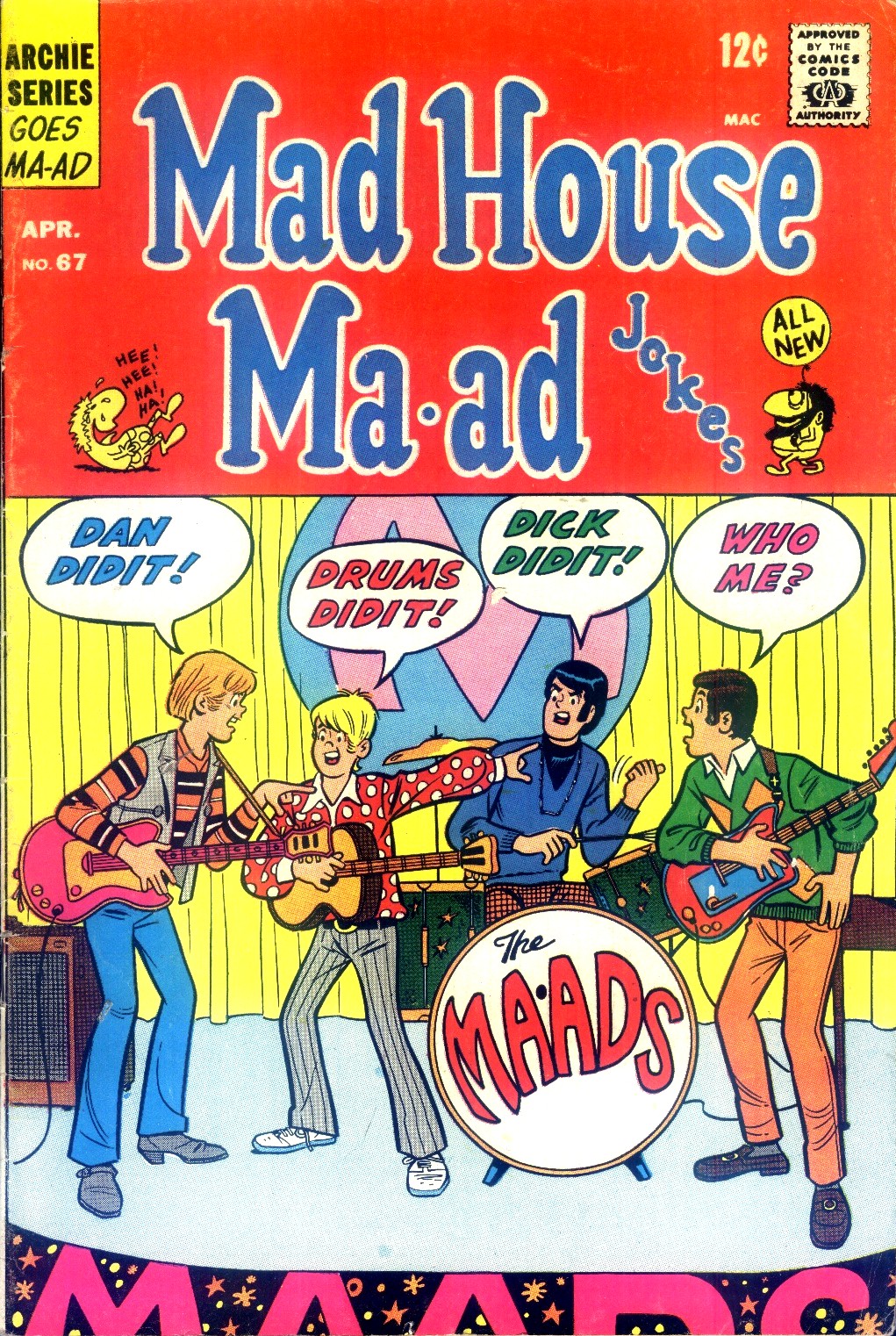 Read online Mad House Ma-ad Jokes comic -  Issue #67 - 1