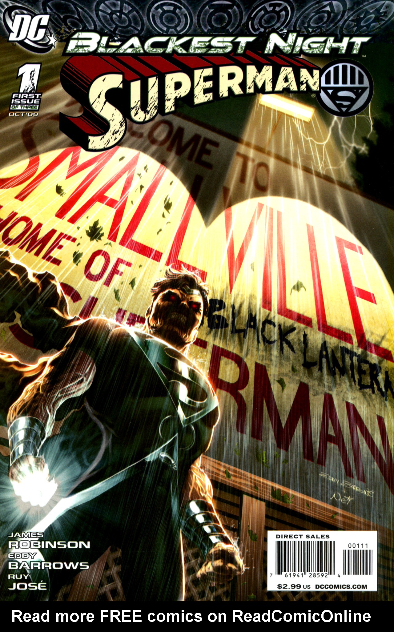 Read online Blackest Night: Superman comic -  Issue #1 - 1