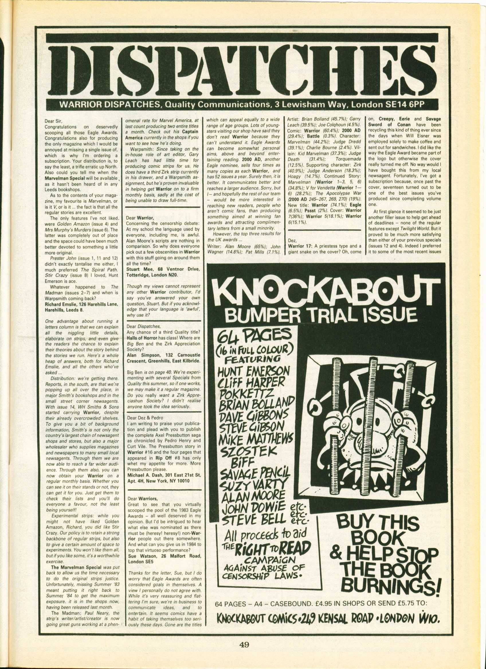 Read online Warrior comic -  Issue #20 - 49