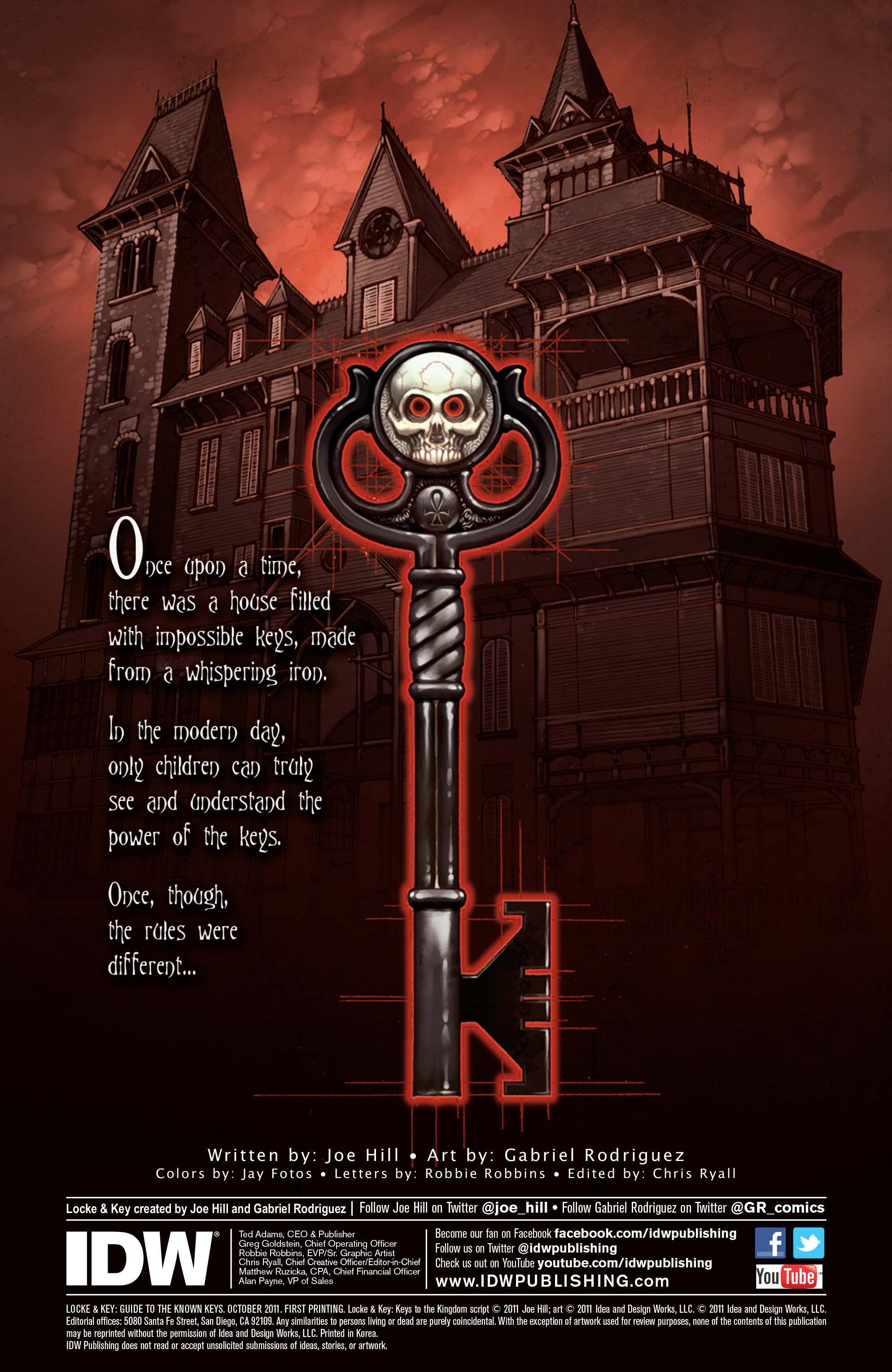 Read online Locke & Key: Guide to the Known Keys comic -  Issue # Full - 2