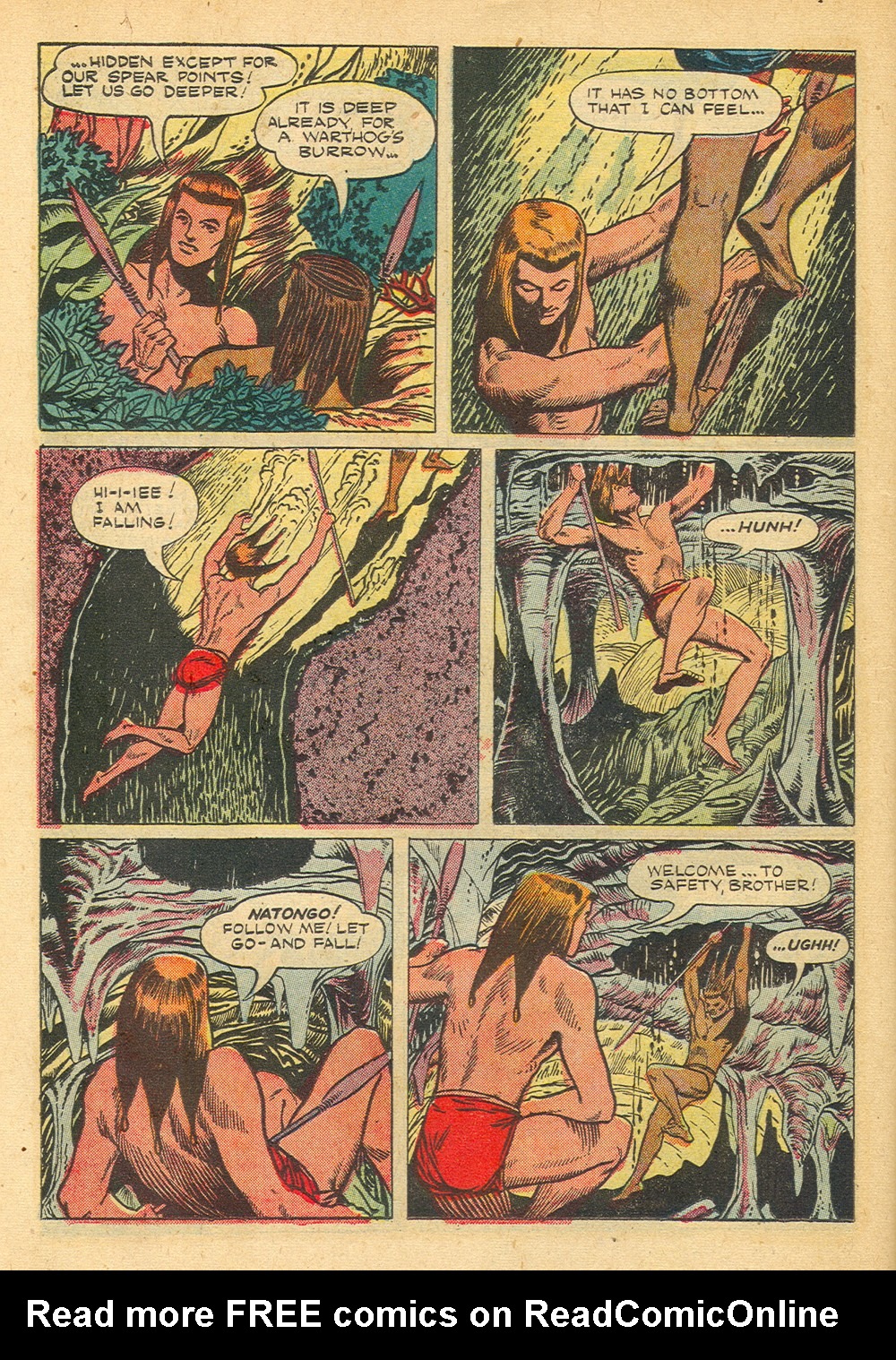 Read online Tarzan (1948) comic -  Issue #45 - 46