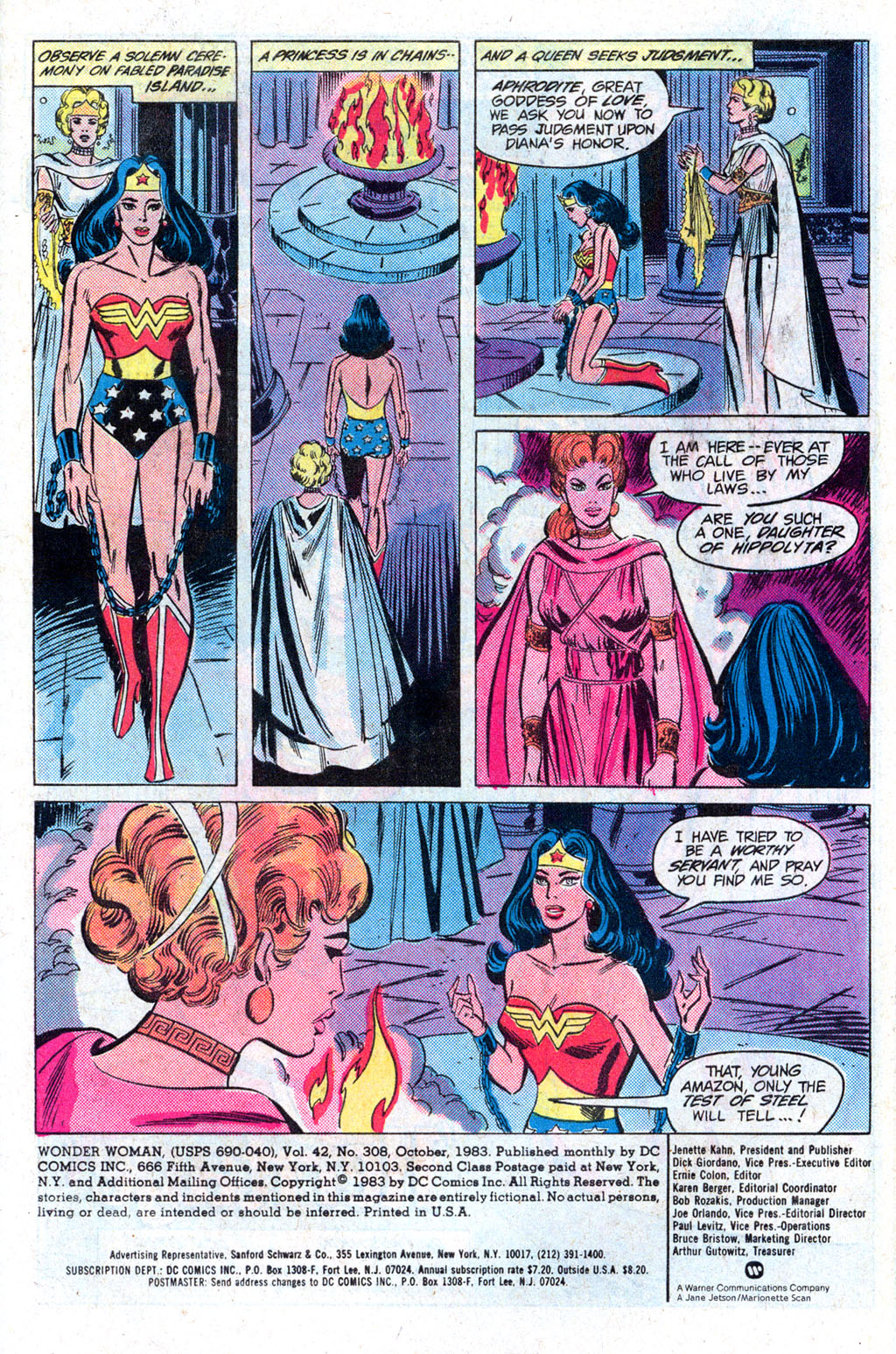 Read online Wonder Woman (1942) comic -  Issue #308 - 3