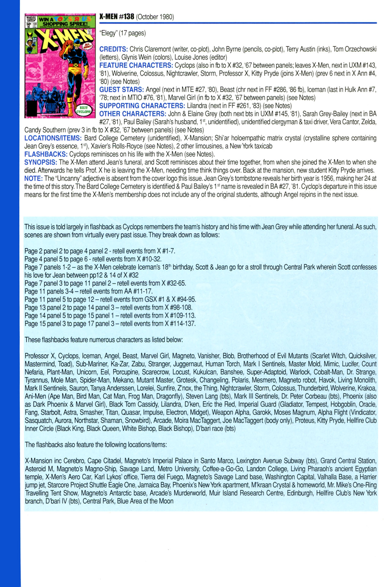 Read online Official Index to the Marvel Universe comic -  Issue #3 - 60