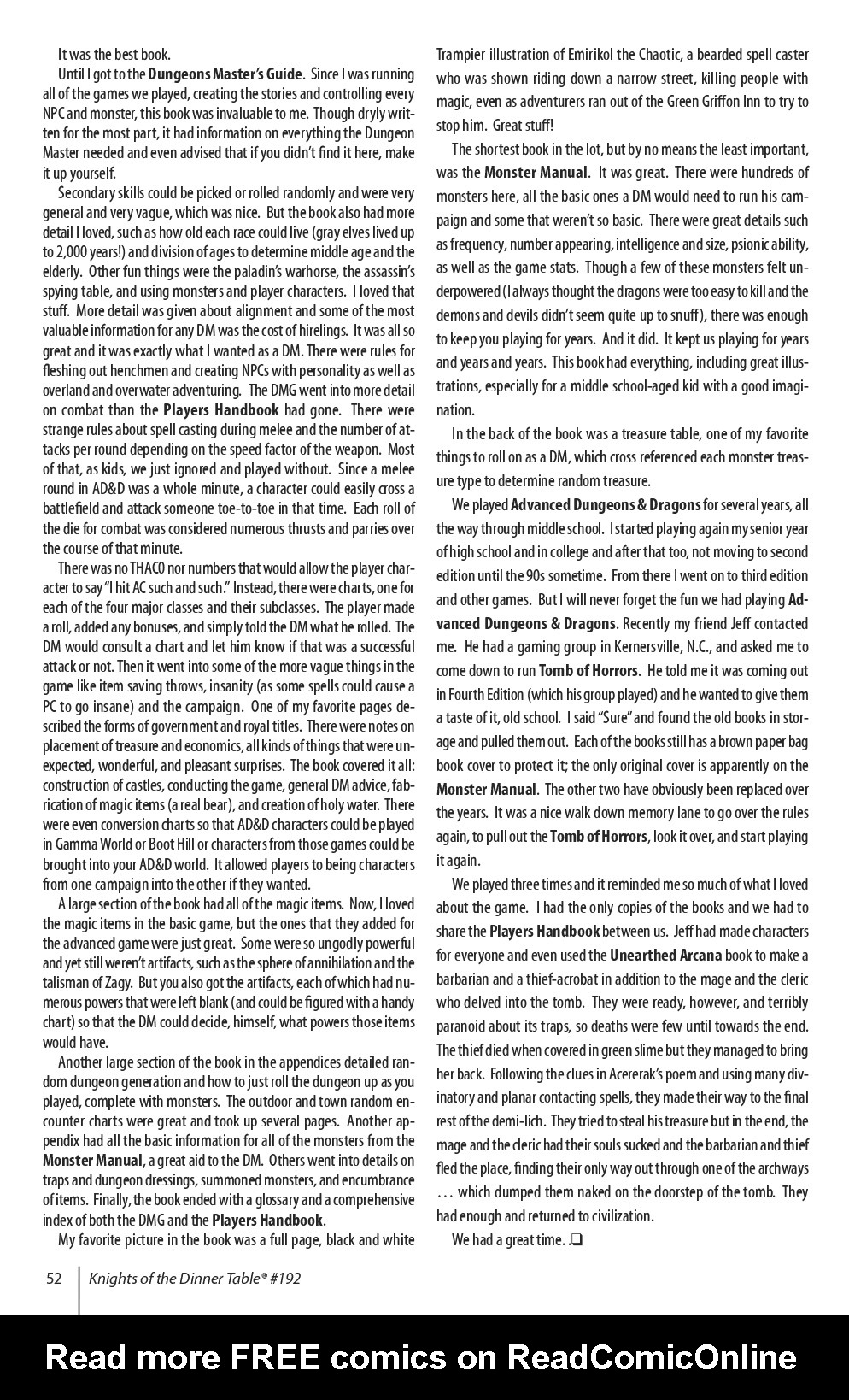 Read online Knights of the Dinner Table comic -  Issue #192 - 54