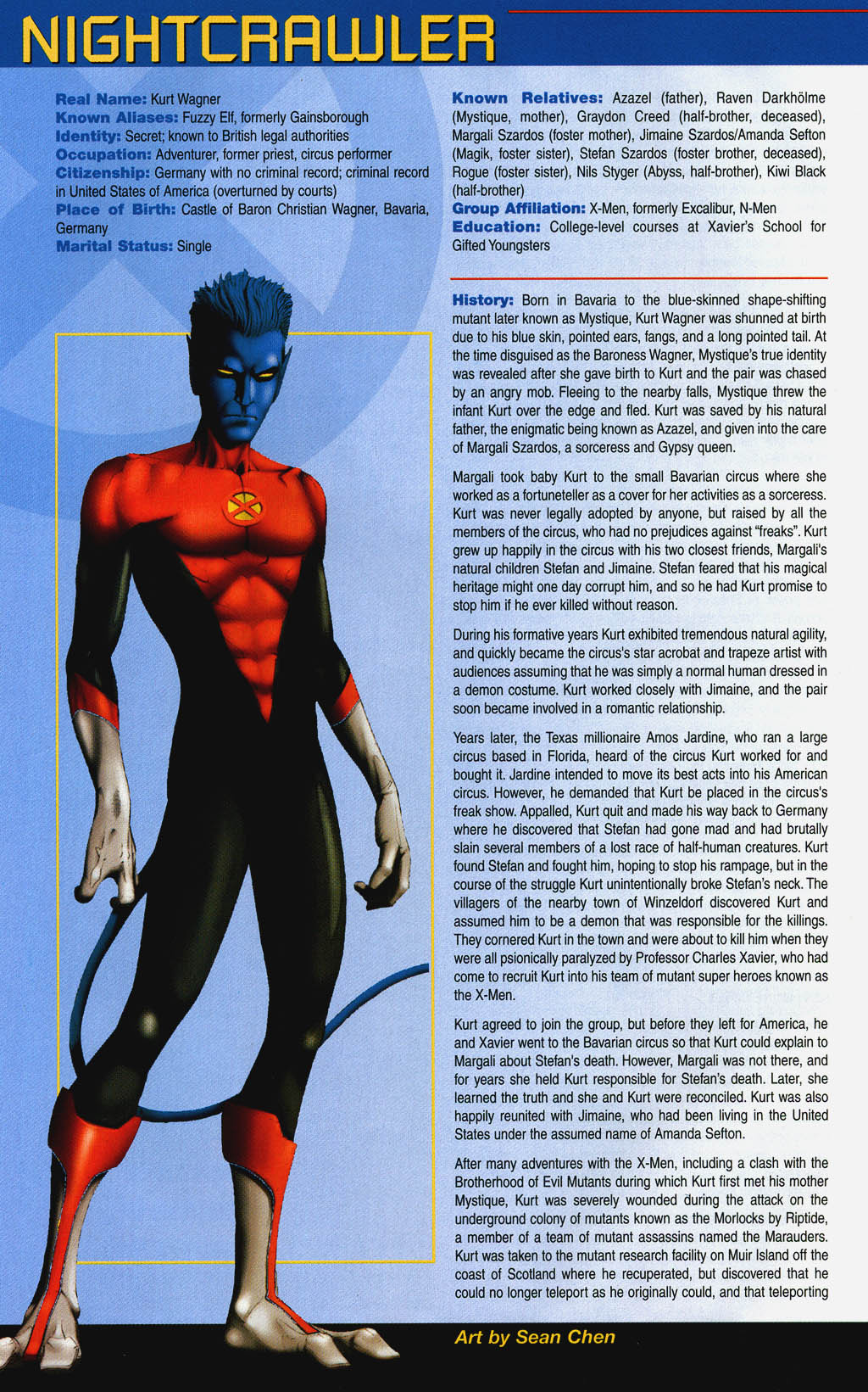 Read online Official Handbook of the Marvel Universe: X-Men 2004 comic -  Issue # Full - 21