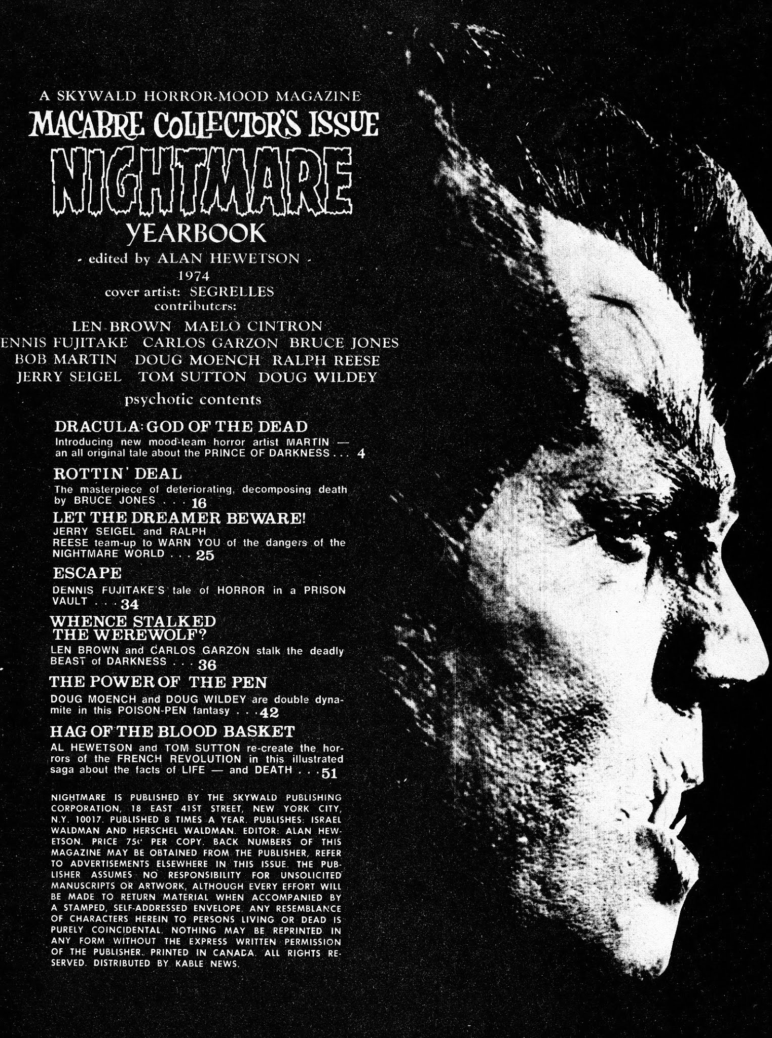 Read online Nightmare (1970) comic -  Issue # _Yearbook 1 - 3