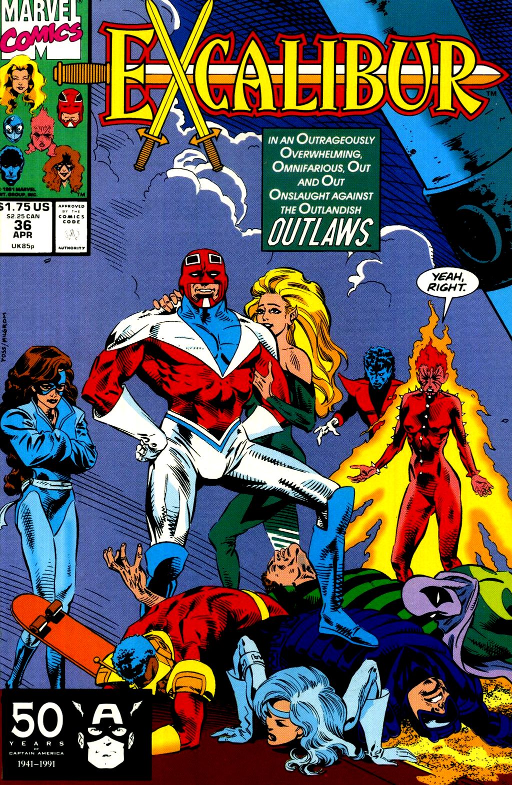 Read online Excalibur (1988) comic -  Issue #36 - 1