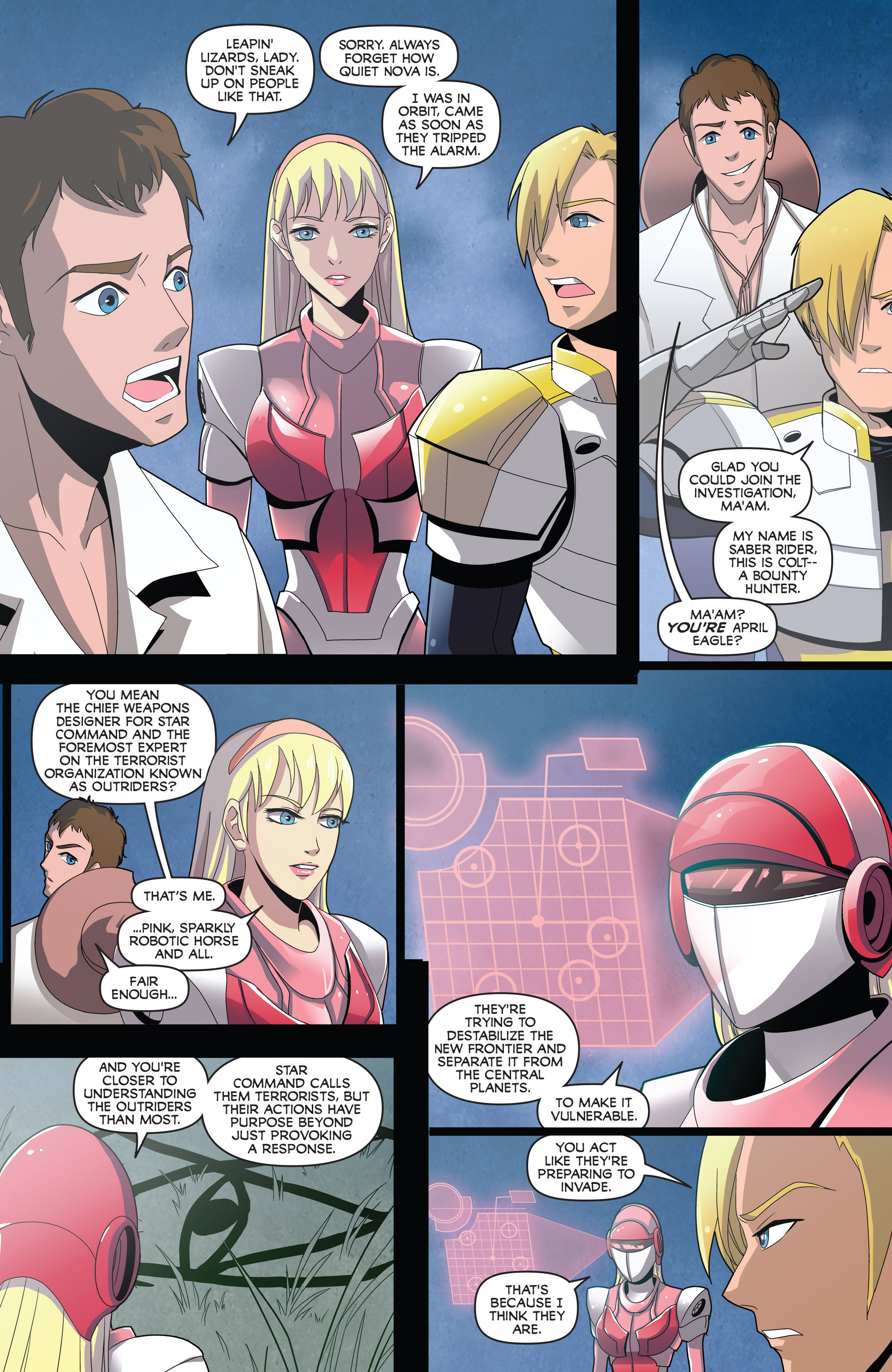 Read online Saber Rider and the Star Sheriffs comic -  Issue #1 - 19