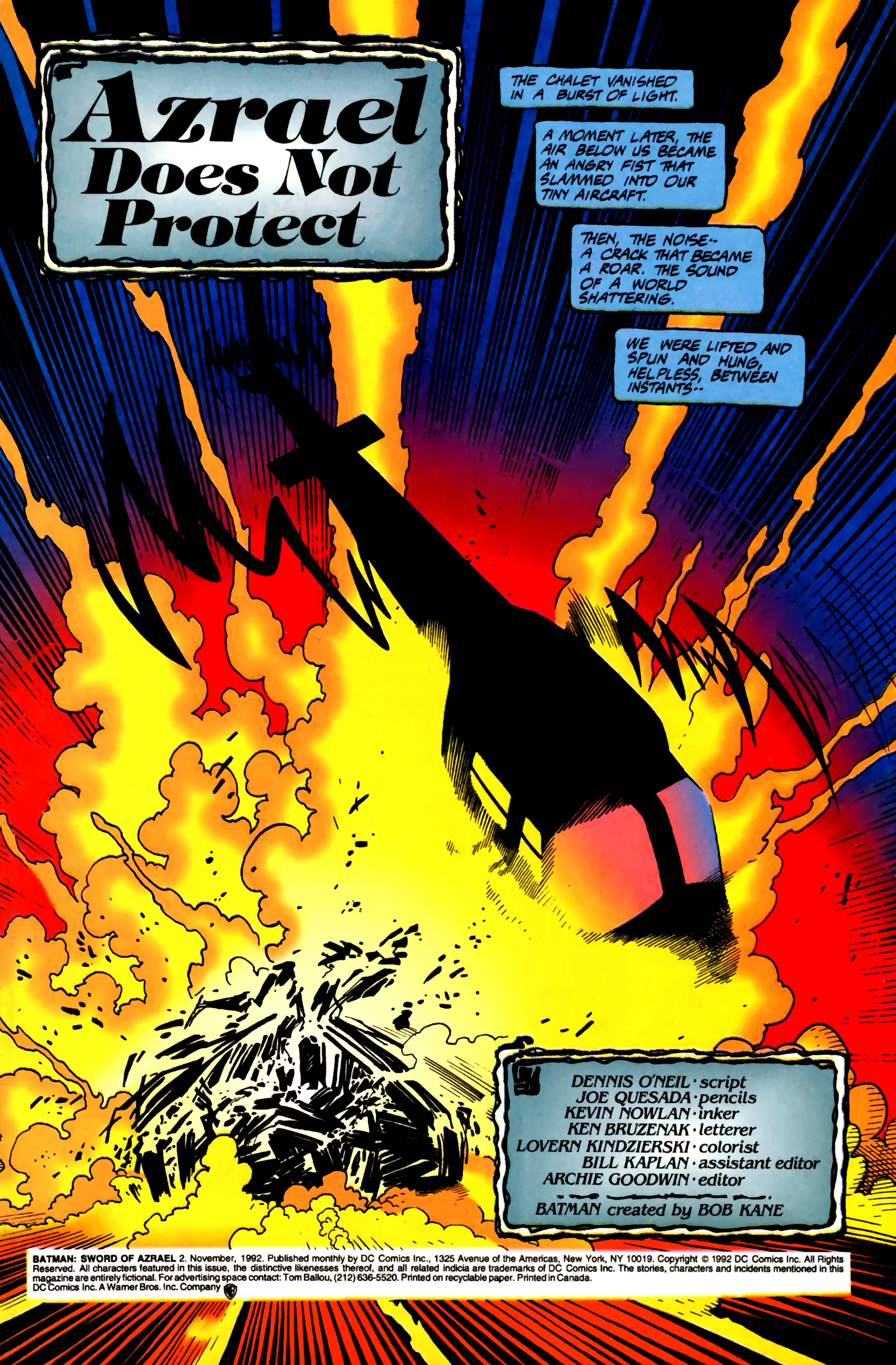 Read online Batman: Sword of Azrael comic -  Issue #2 - 1