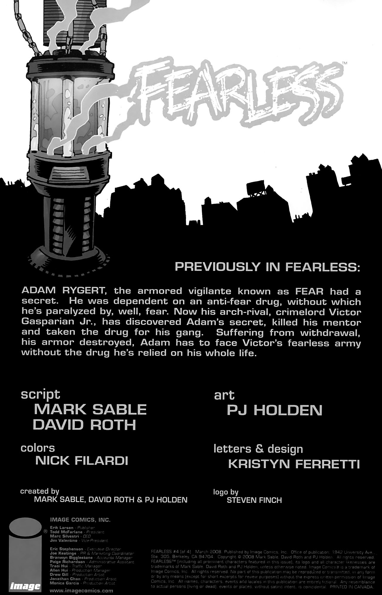 Read online Fearless (2007) comic -  Issue #4 - 2