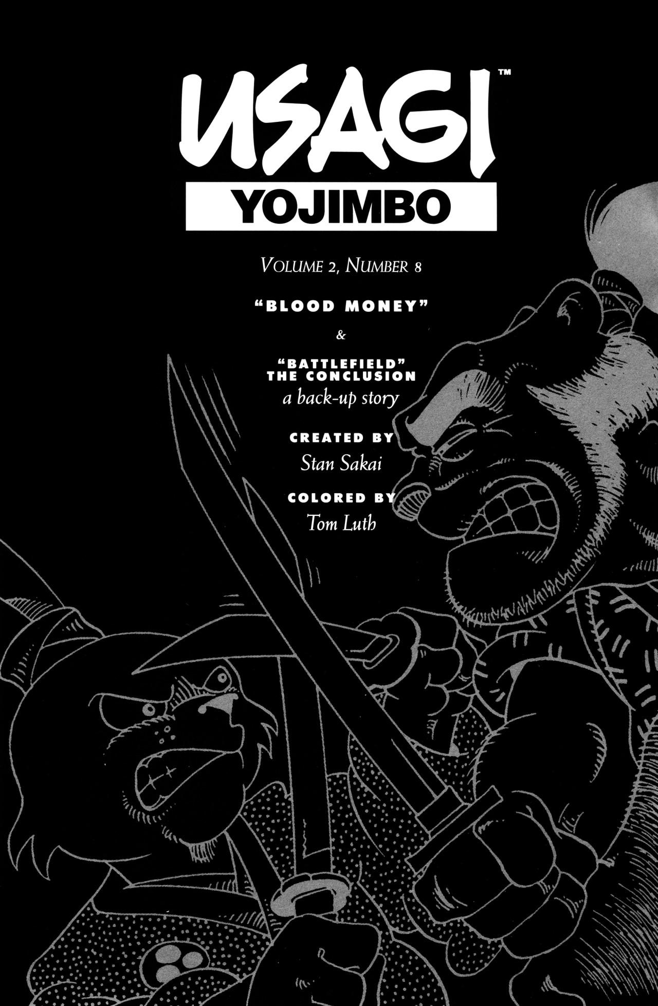 Read online Usagi Yojimbo (1993) comic -  Issue #8 - 2