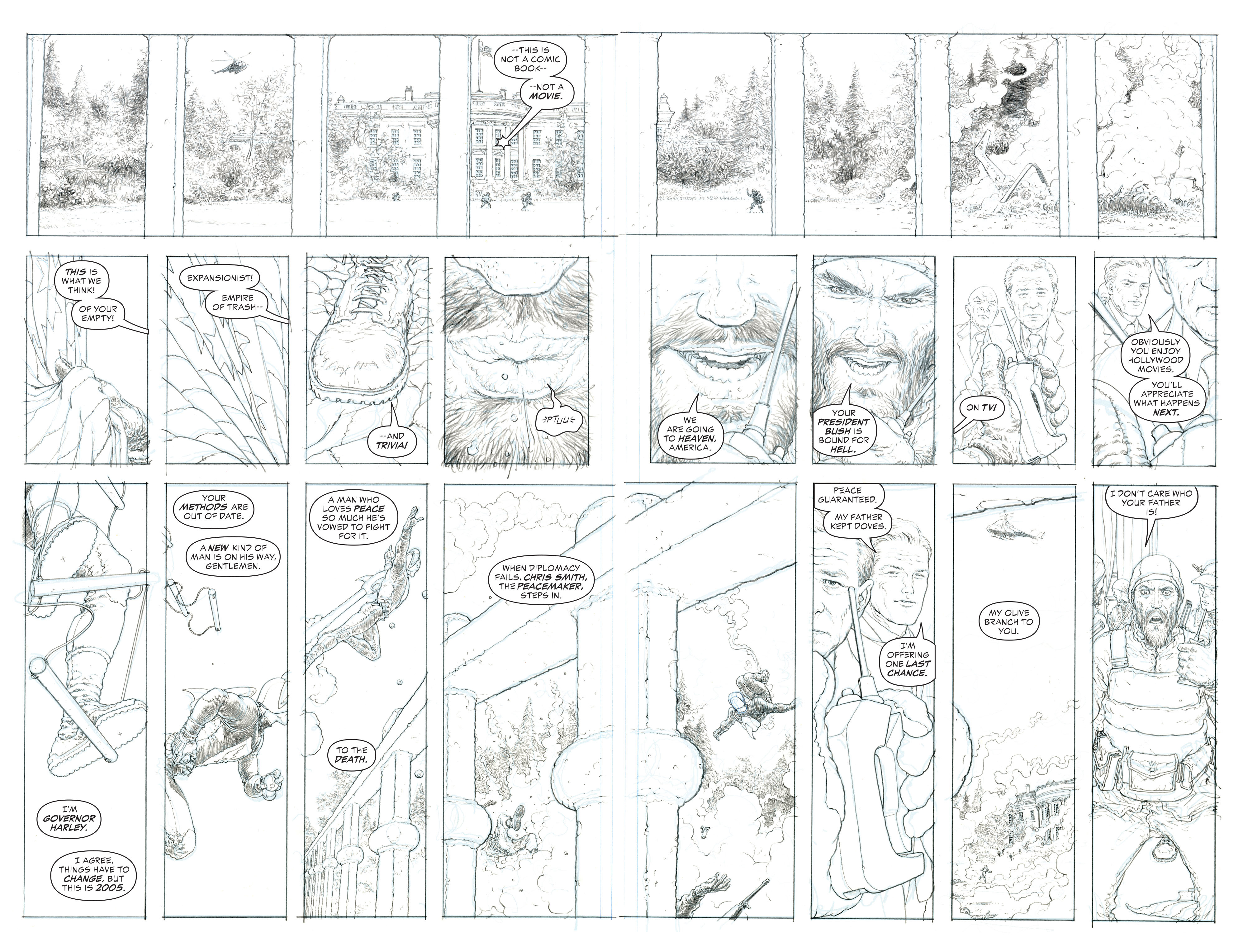 Read online The Multiversity: Pax Americana comic -  Issue # _Director's Cut - 29