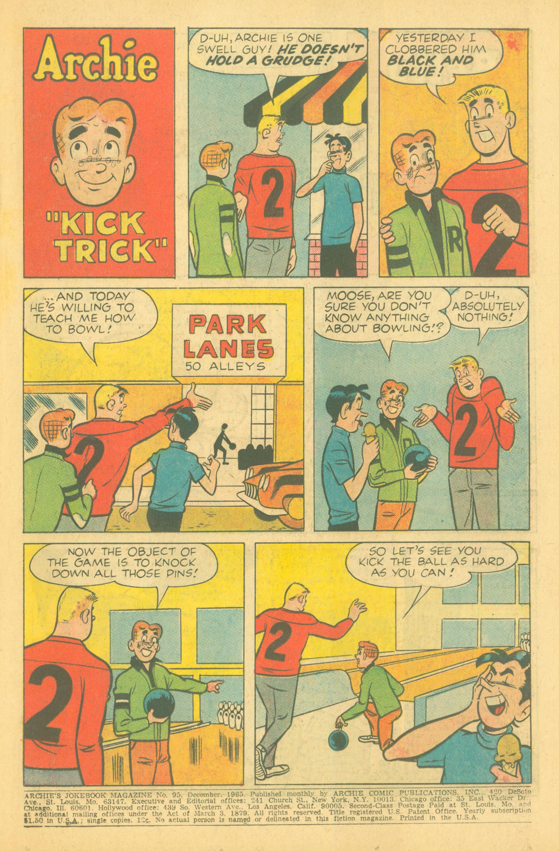 Read online Archie's Joke Book Magazine comic -  Issue #95 - 3
