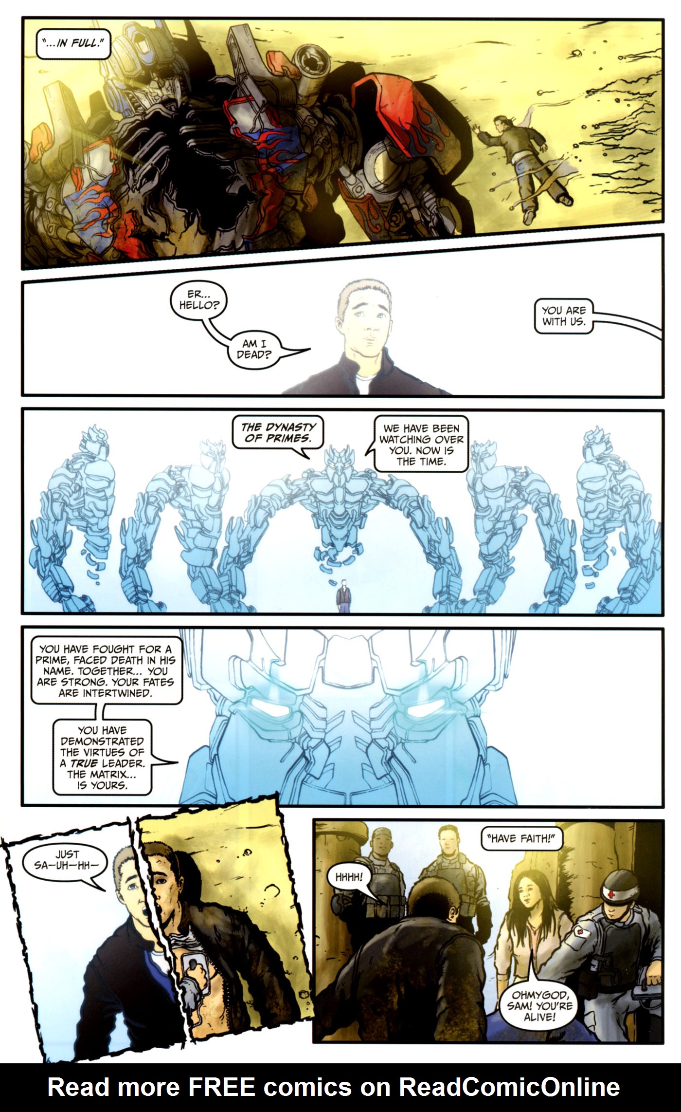 Read online Transformers: Revenge of the Fallen — Official Movie Adaptation comic -  Issue #4 - 19