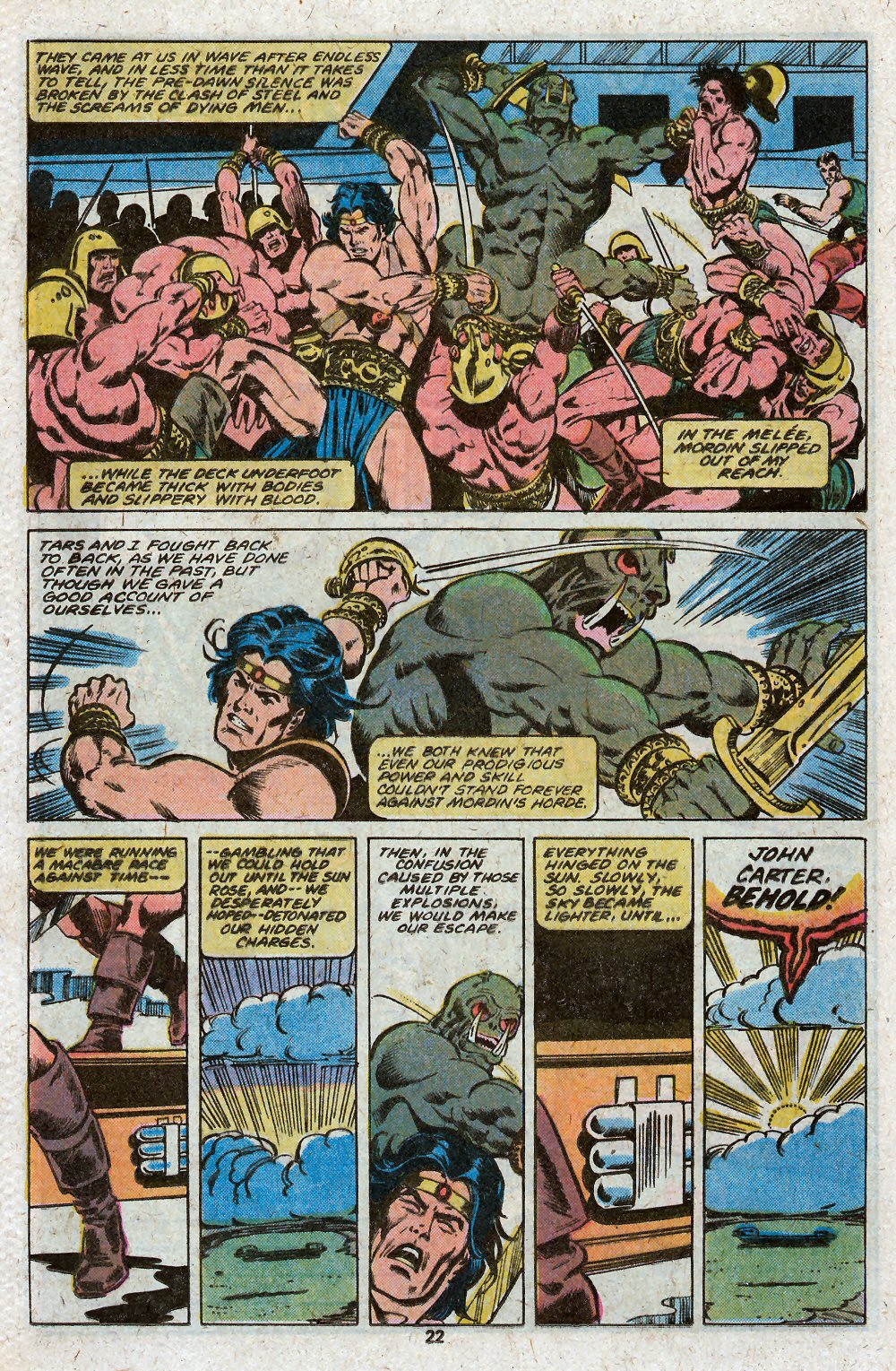 Read online John Carter Warlord of Mars comic -  Issue #25 - 24