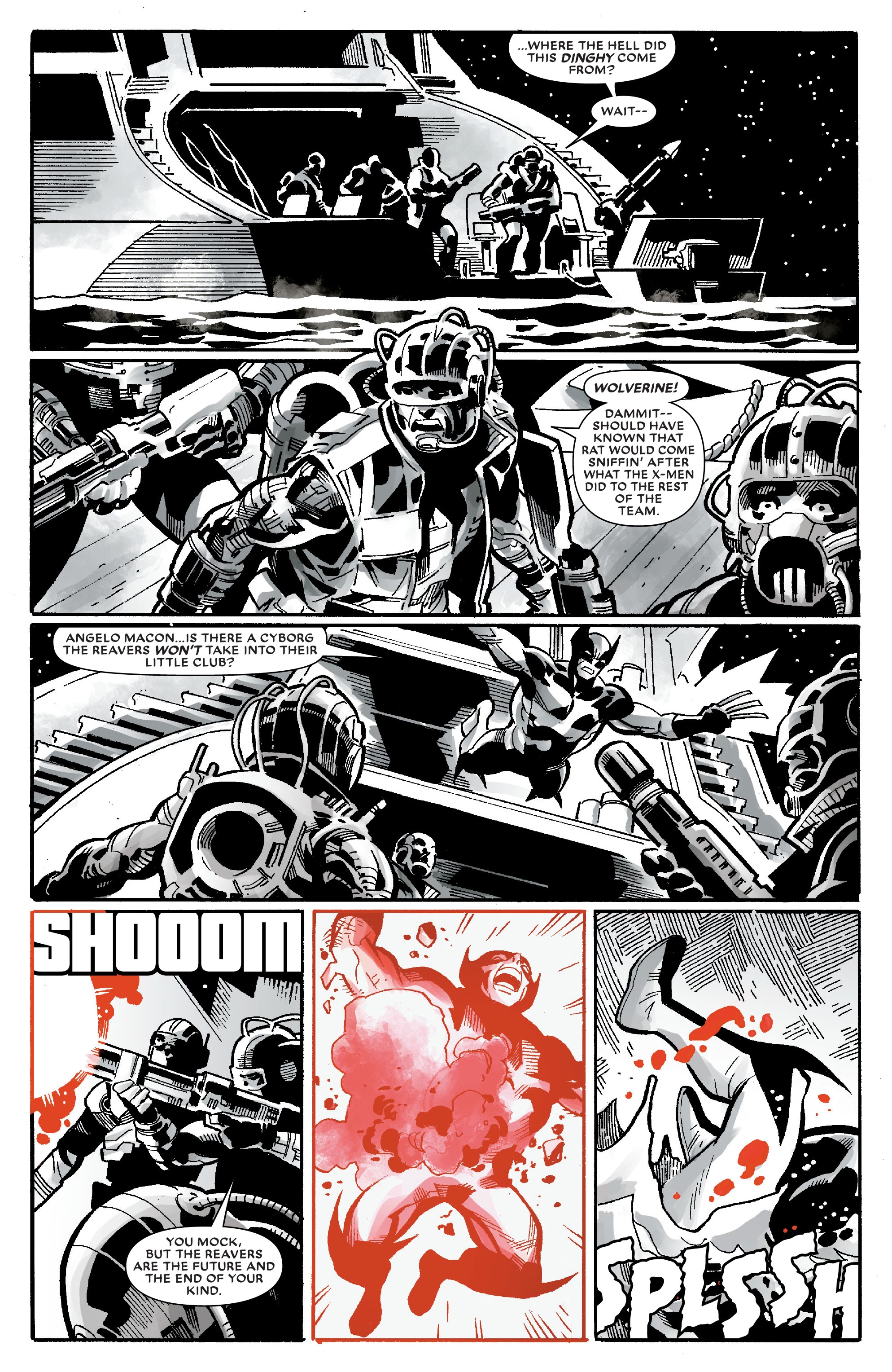 Read online Wolverine: Black, White & Blood comic -  Issue #4 - 15
