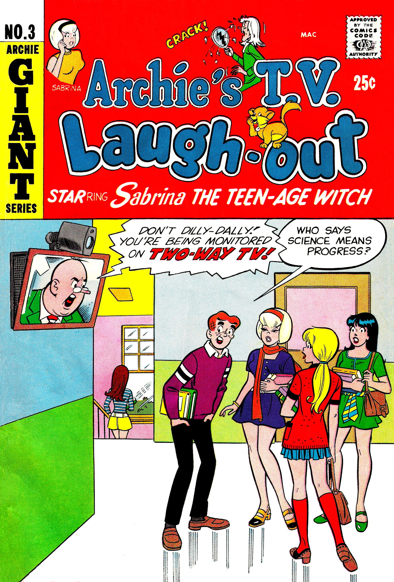 Read online Archie's TV Laugh-Out comic -  Issue #3 - 1
