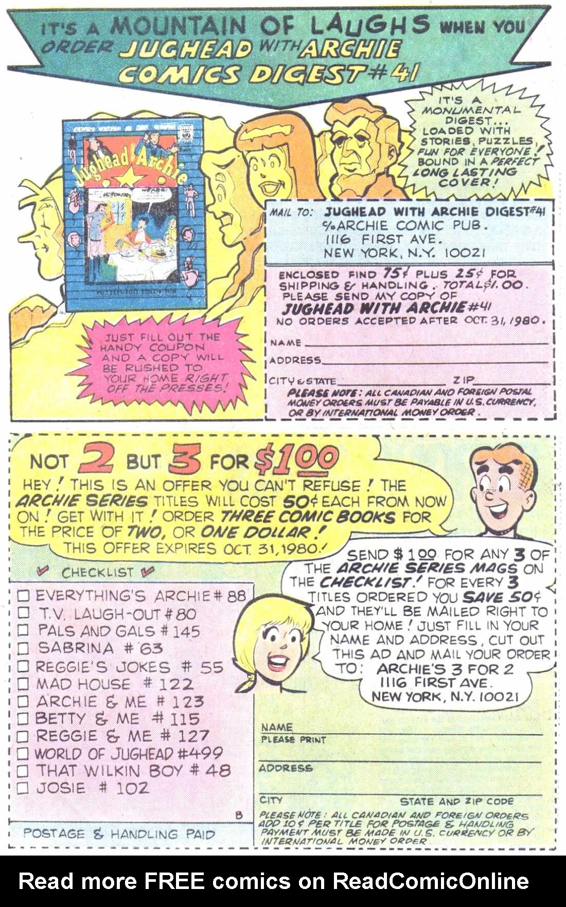 Read online Jughead (1965) comic -  Issue #305 - 27