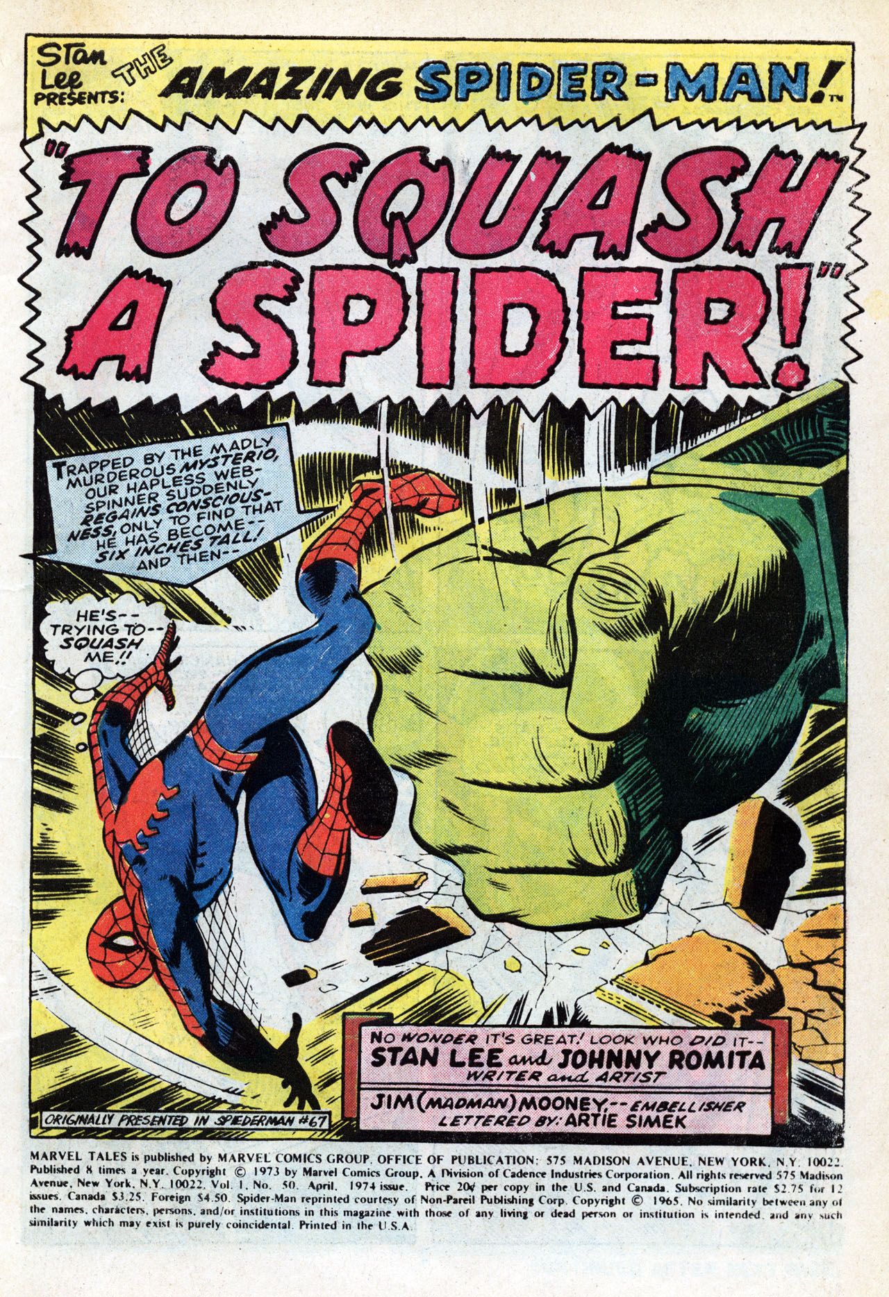 Read online Marvel Tales (1964) comic -  Issue #50 - 3