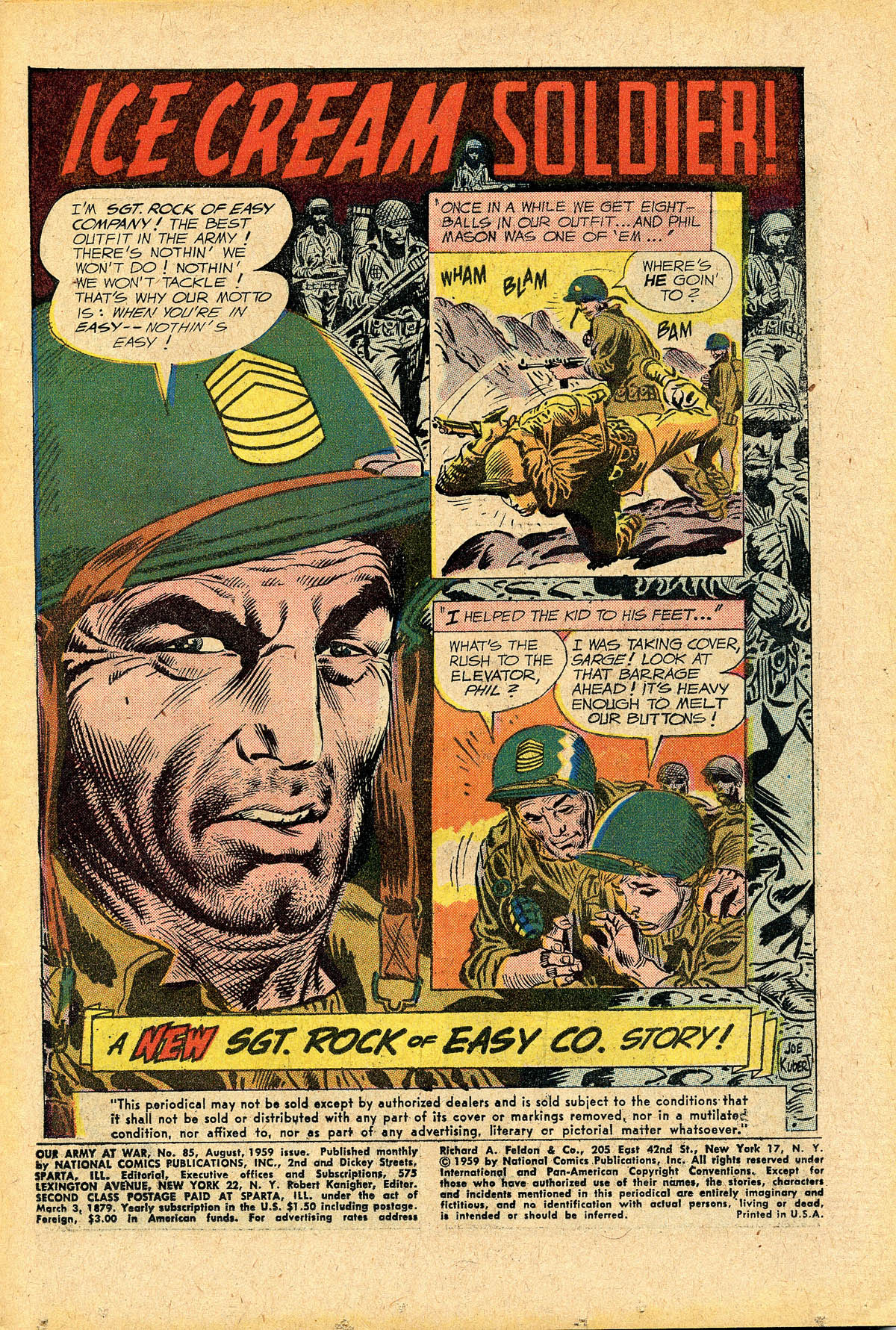 Read online Our Army at War (1952) comic -  Issue #85 - 3