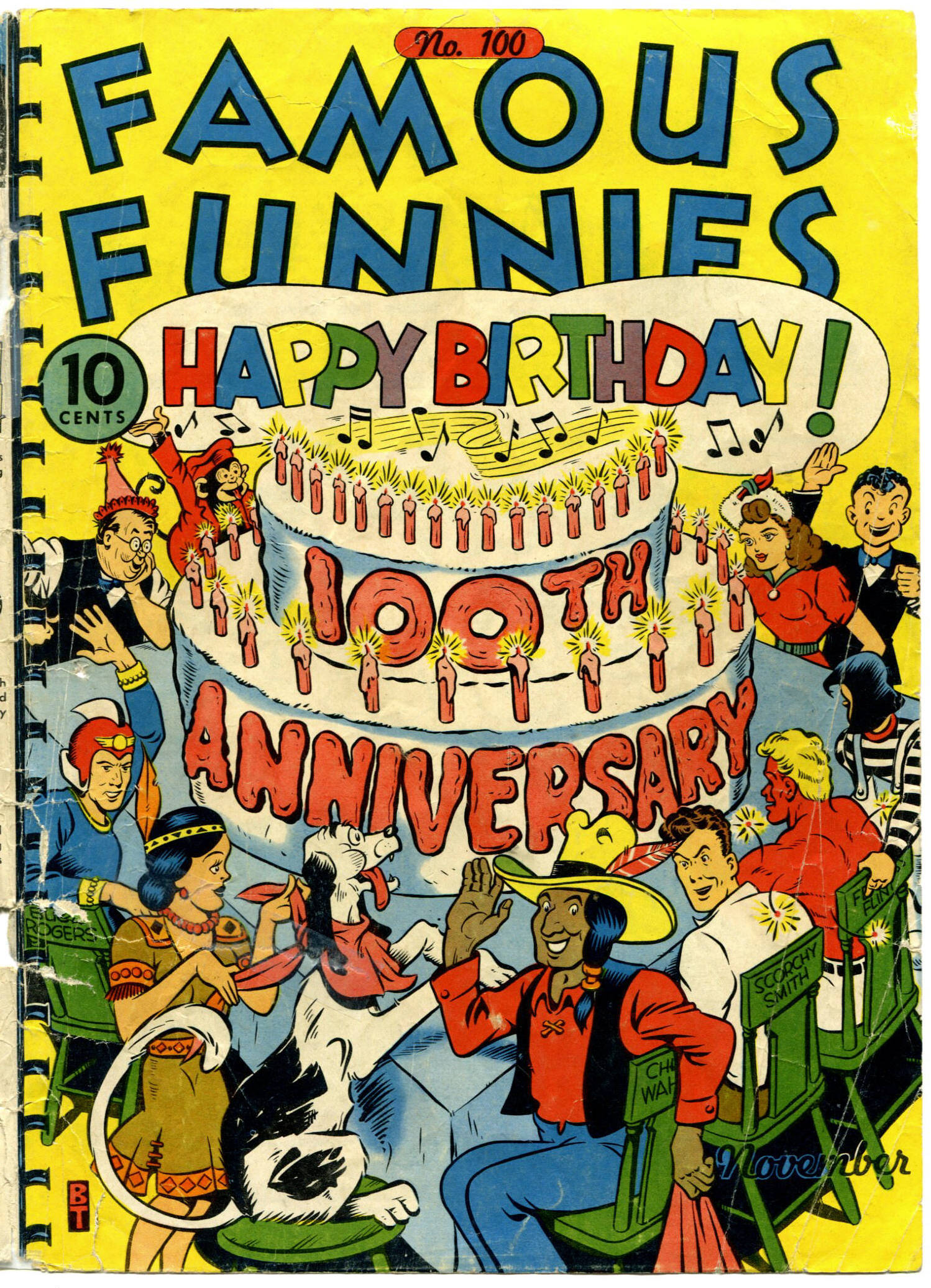 Read online Famous Funnies comic -  Issue #100 - 1