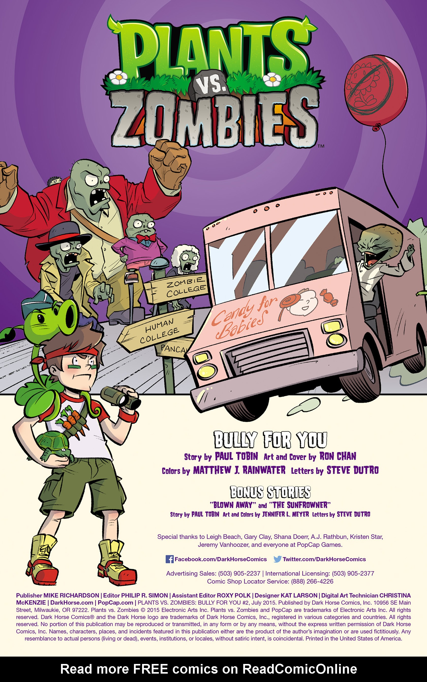 Read online Plants vs. Zombies: Bully For You comic -  Issue #2 - 2