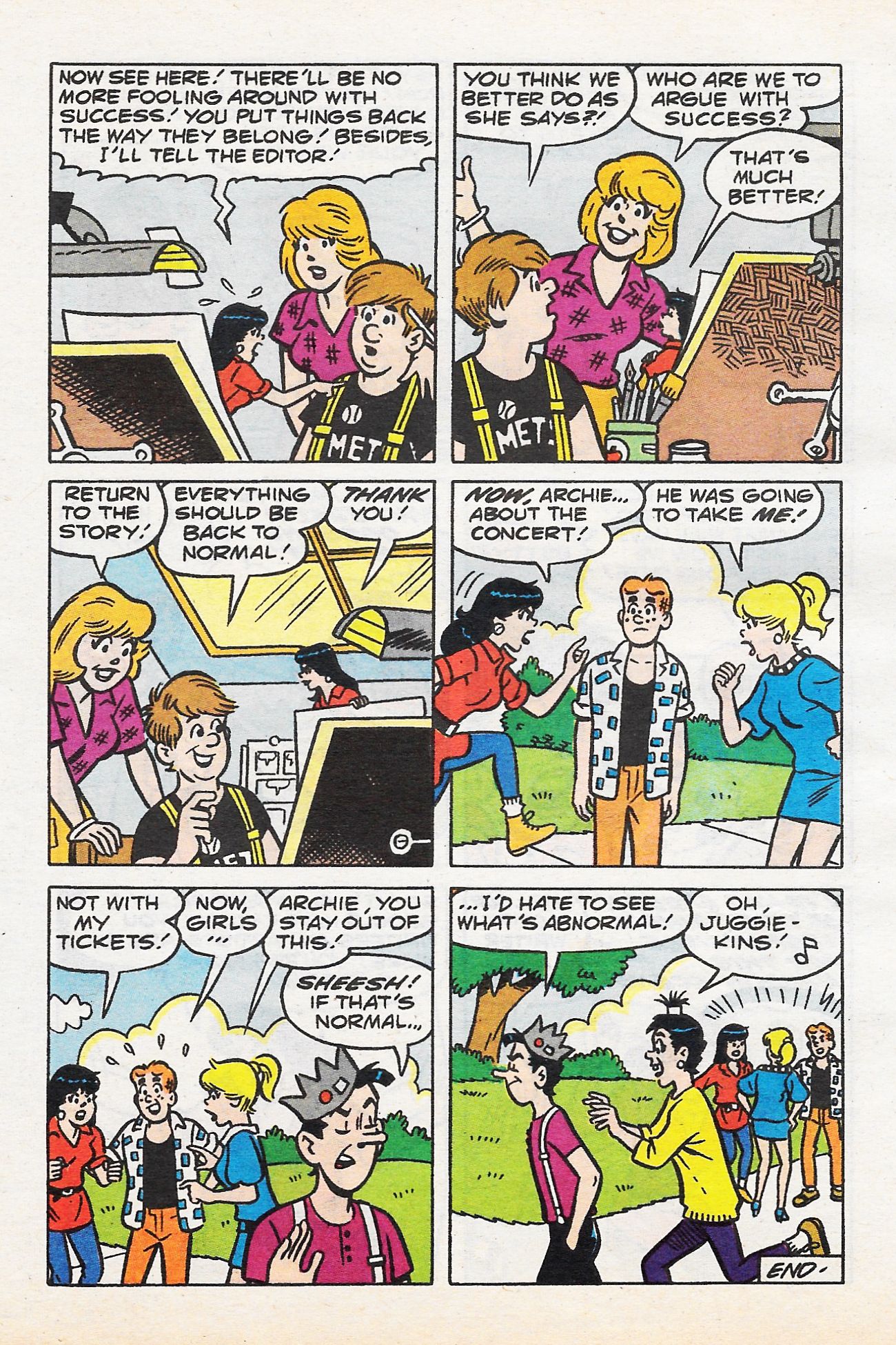 Read online Betty and Veronica Digest Magazine comic -  Issue #58 - 60