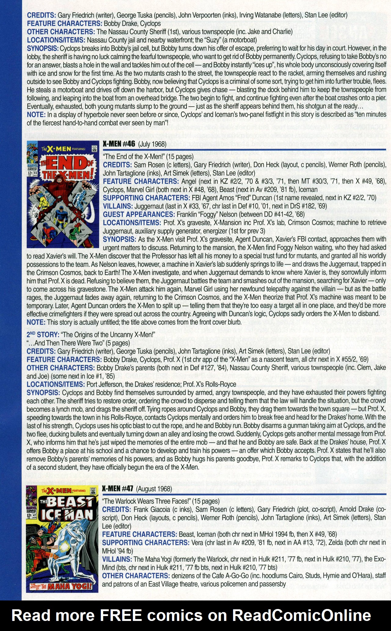 Read online Official Index to the Marvel Universe comic -  Issue #1 - 64