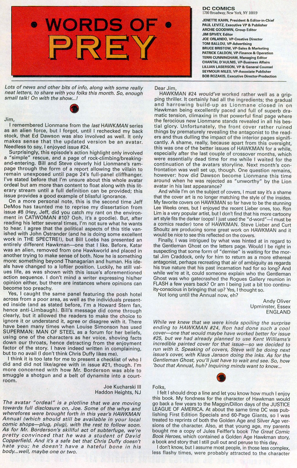 Hawkman (1993) Issue #27 #30 - English 25
