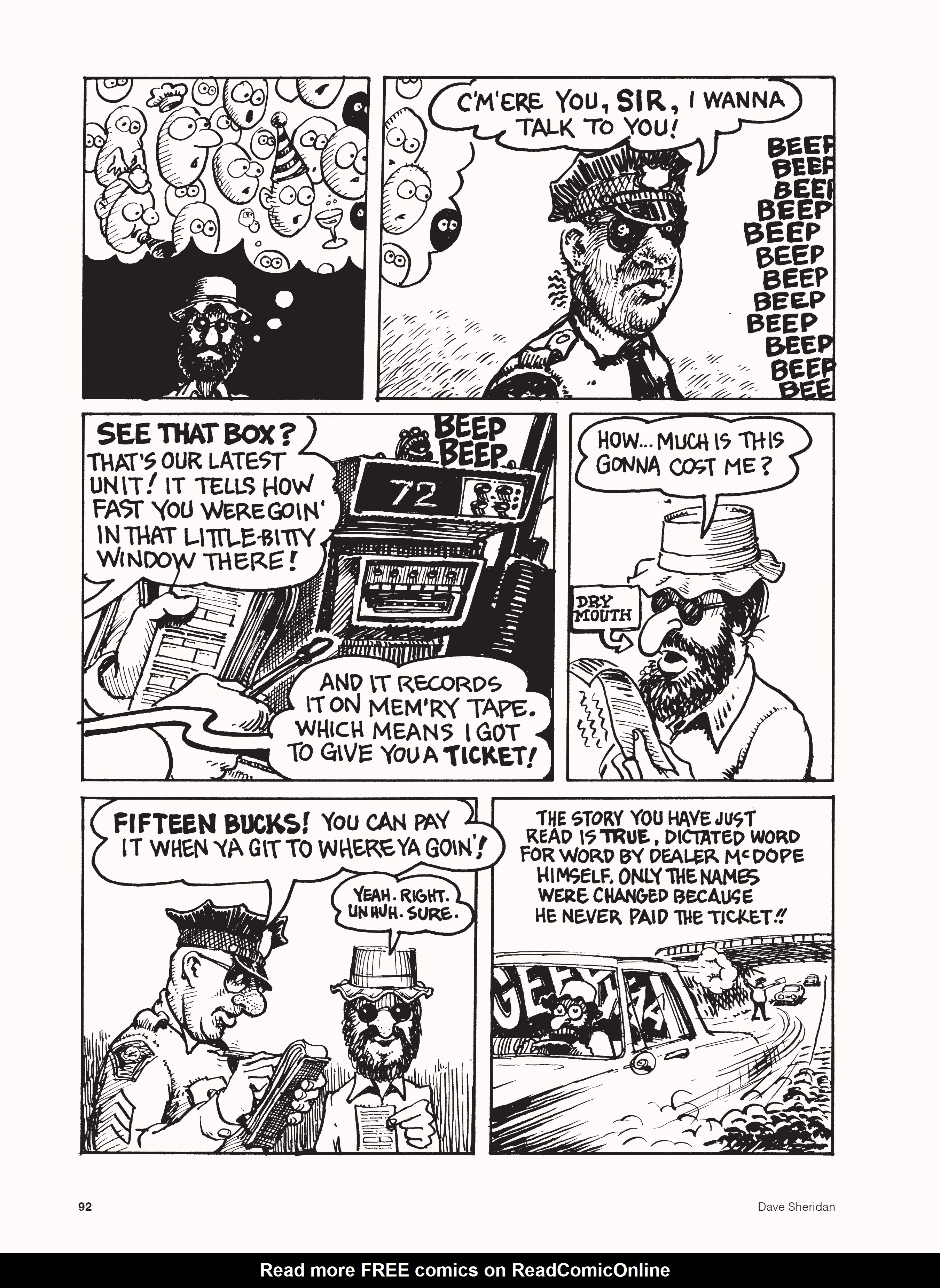 Read online Dave Sheridan: Life with Dealer McDope, the Leather Nun, and the Fabulous Furry Freak Brothers comic -  Issue # TPB (Part 2) - 4