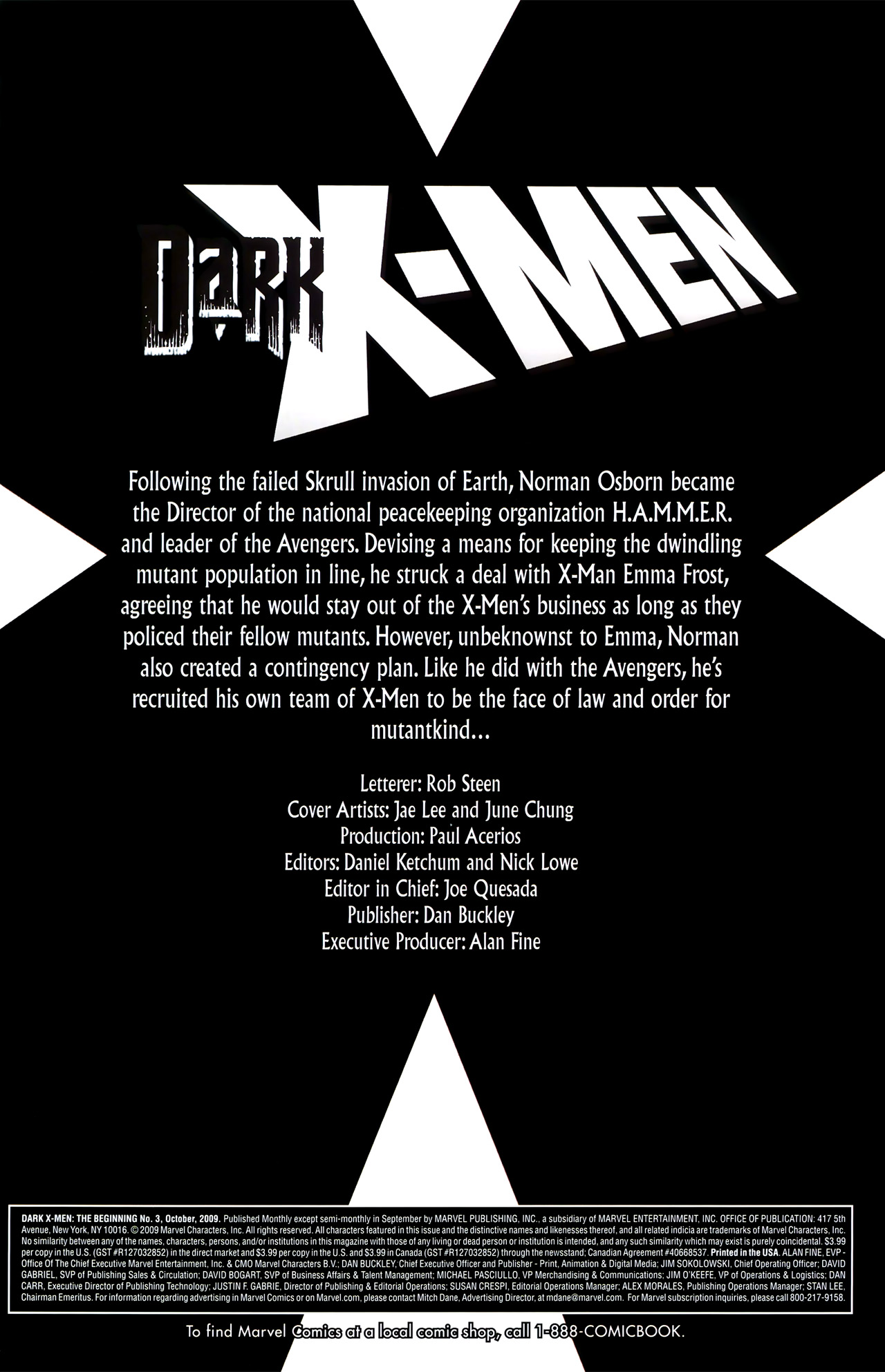 Read online Dark X-Men: The Beginning comic -  Issue #3 - 2