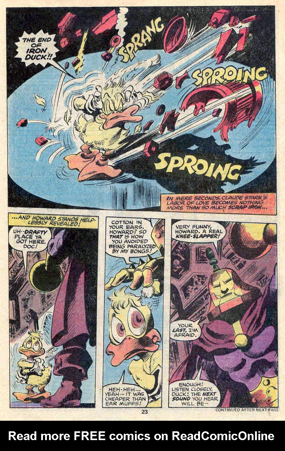 Read online Howard the Duck (1976) comic -  Issue #31 - 15